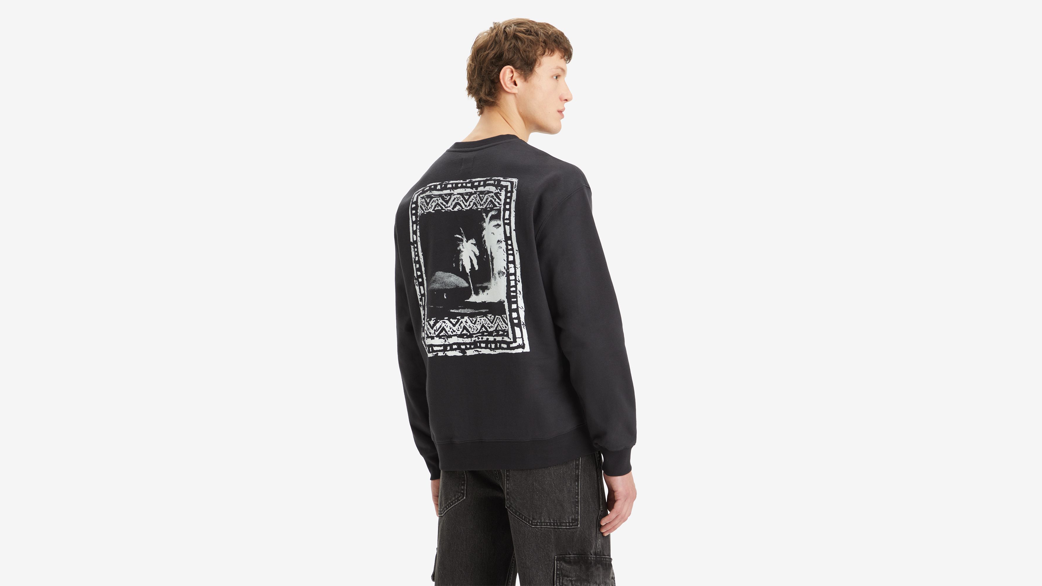 Relaxed Sweatshirt mit Rundhalsausschnitt und Grafik 2