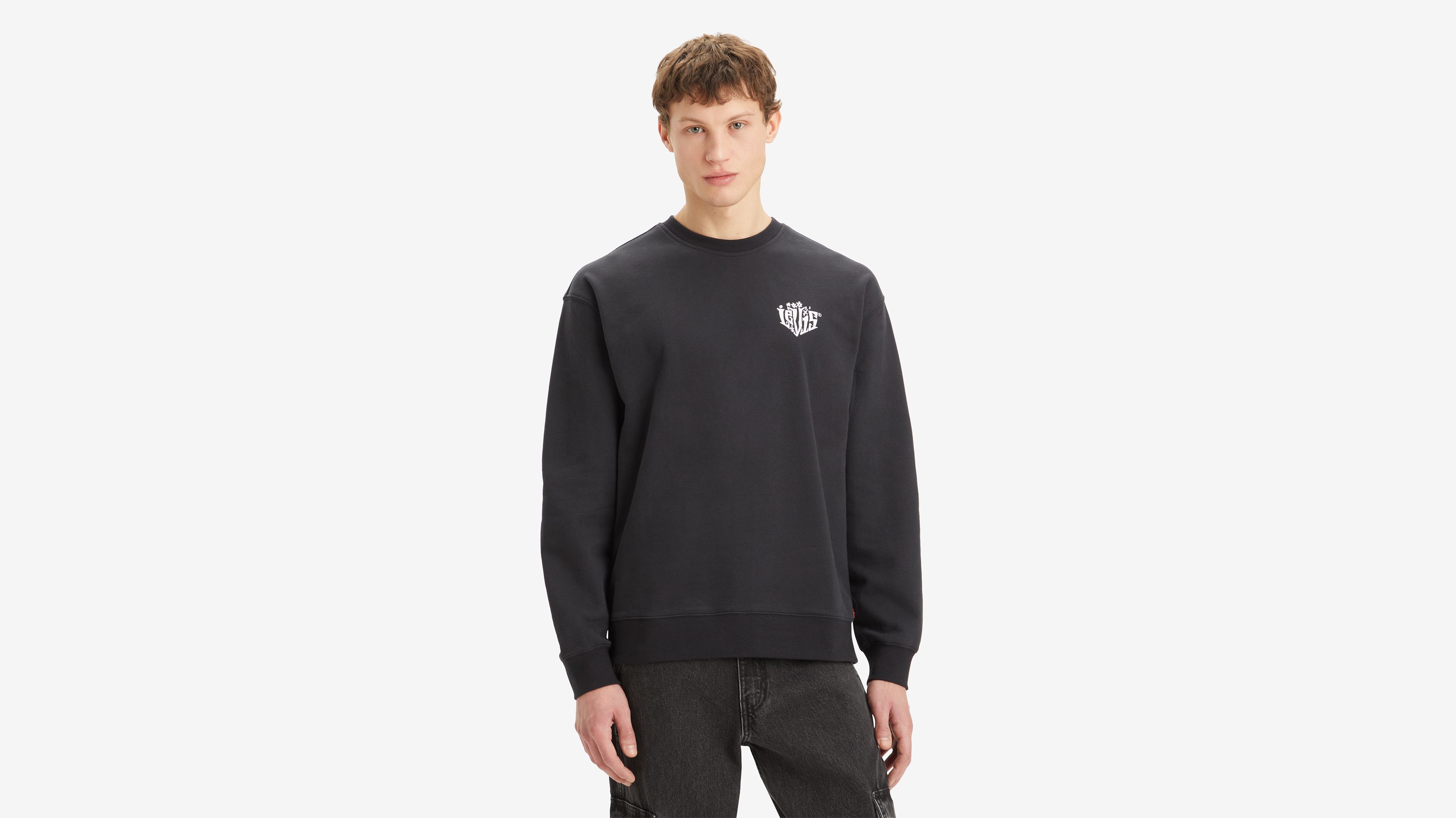 Relaxed Sweatshirt mit Rundhalsausschnitt und Grafik 1
