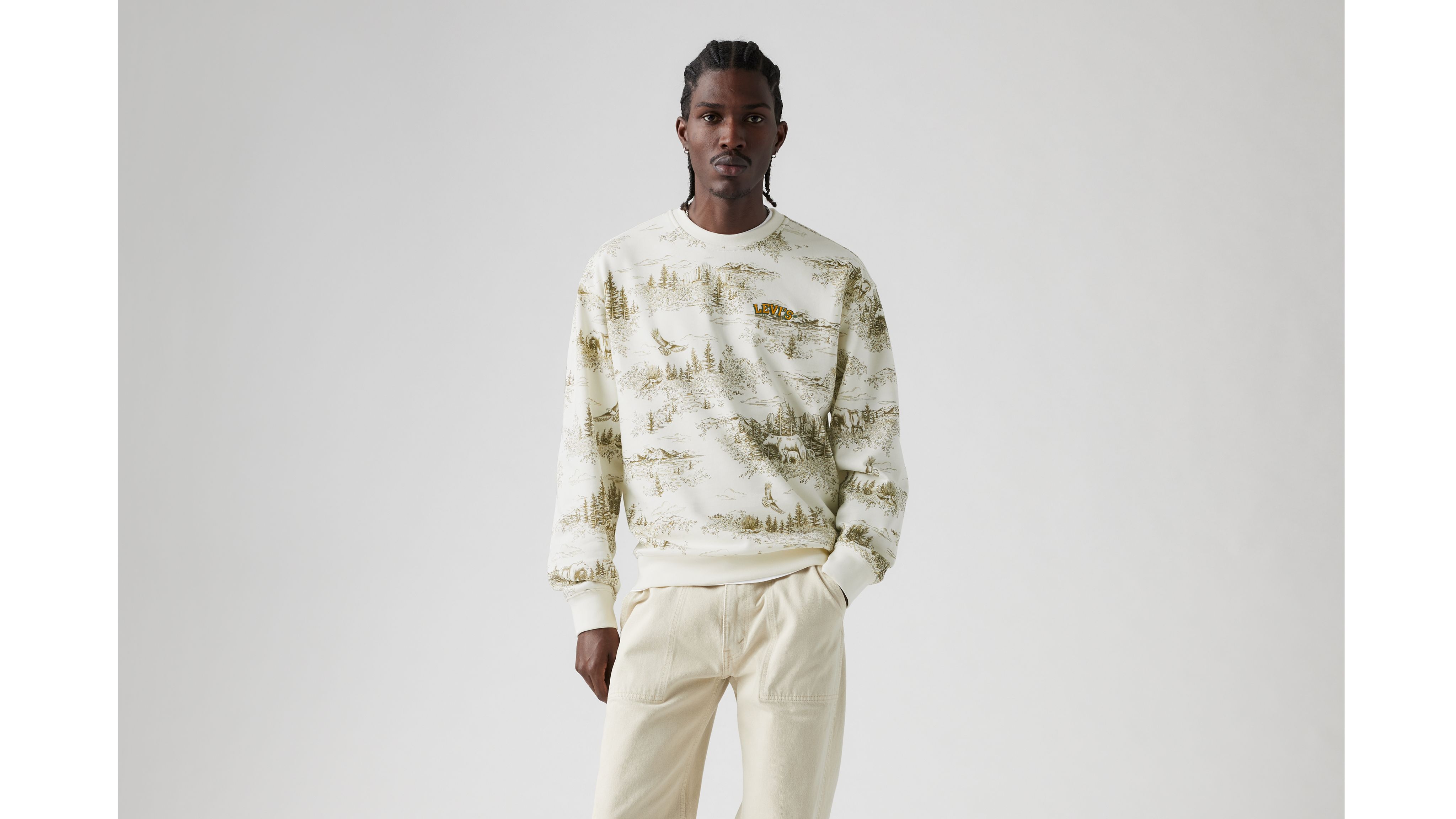 Relaxed Graphic Crewneck Sweatshirt 2