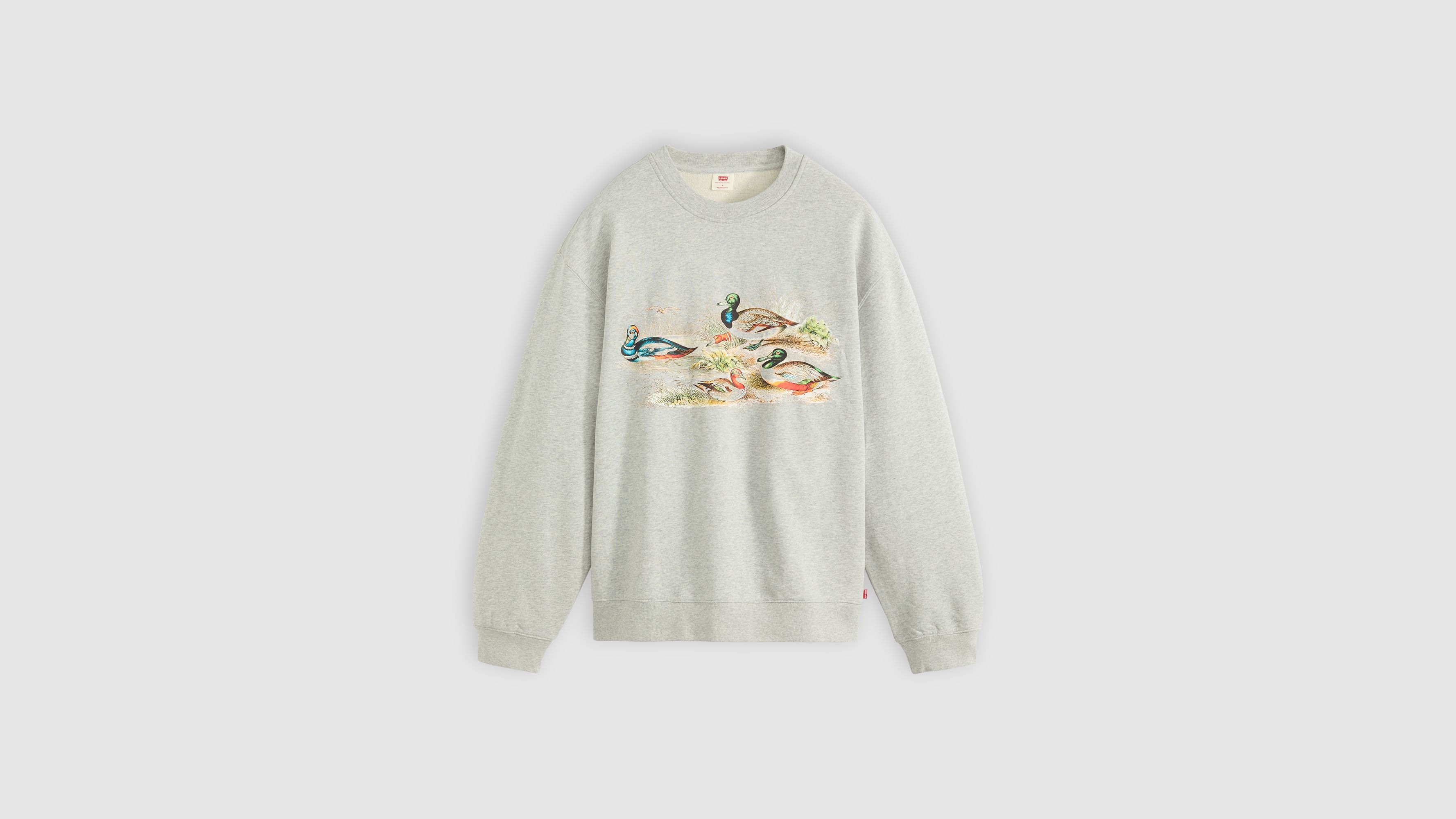 Levi's Relaxed Graphic Crewneck Sweatshirt In Gray