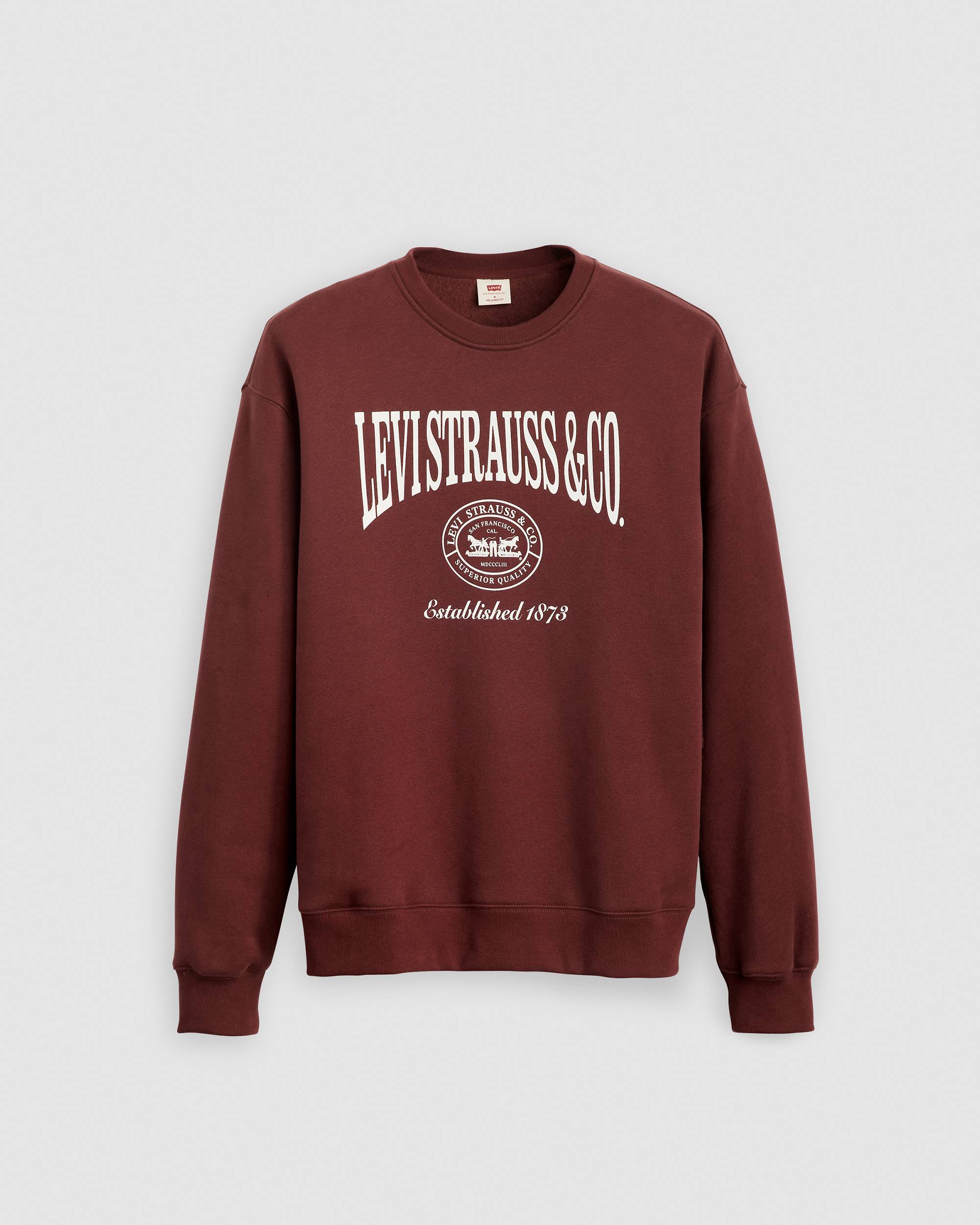 Relaxed Graphic Crewneck Sweatshirt - Red | Levi's® US Relaxed Graphic Crewneck Sweatshirt - Red | Levi's® US
