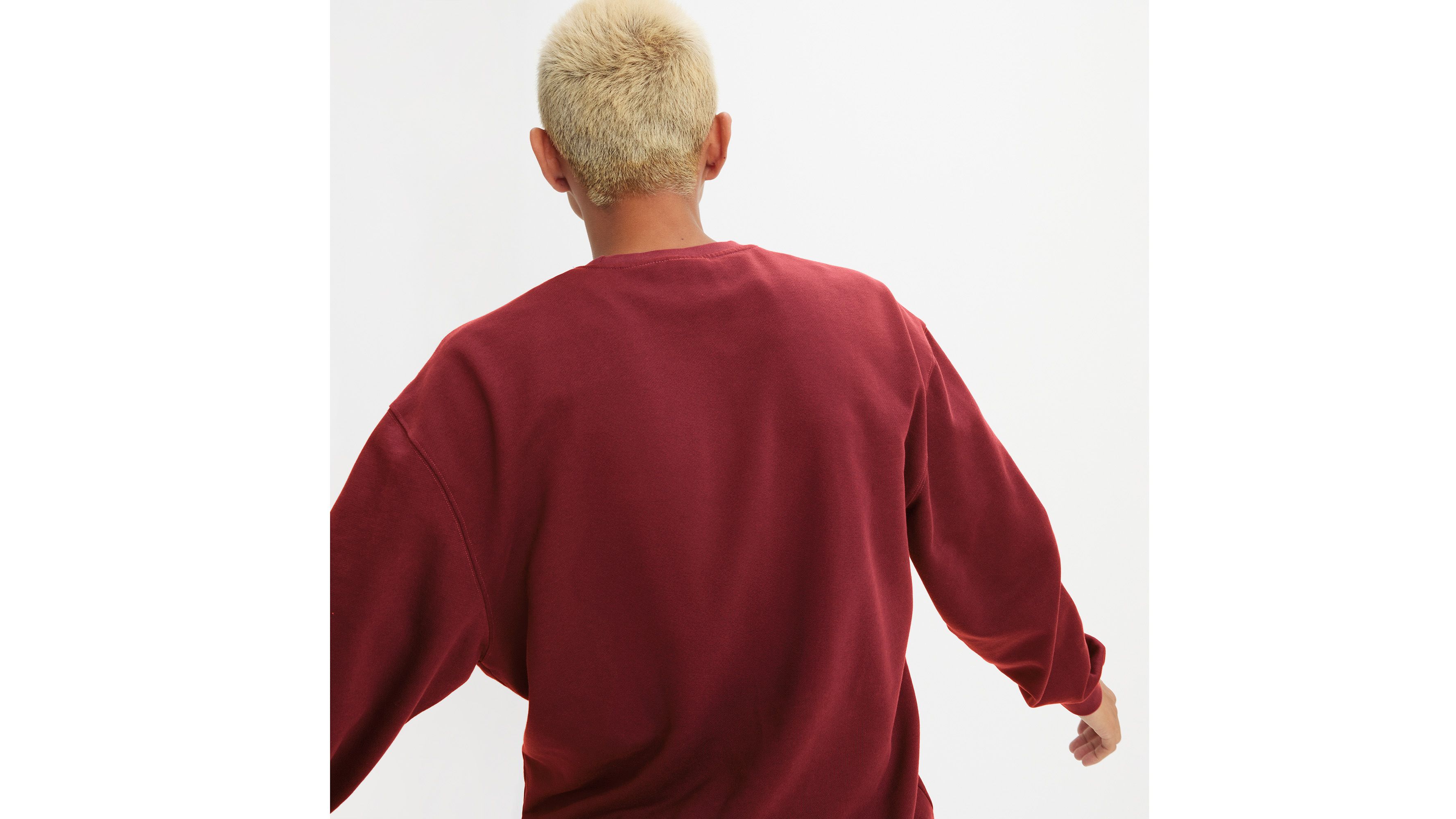 Afslappet trøje med rund hals og grafik 4