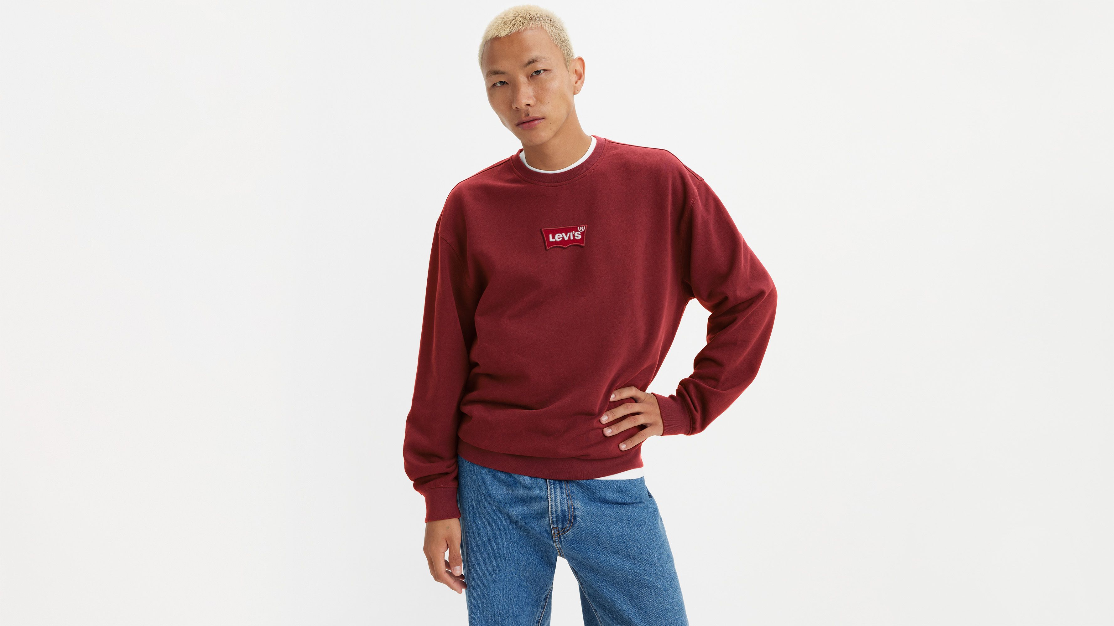 Afslappet trøje med rund hals og grafik 1