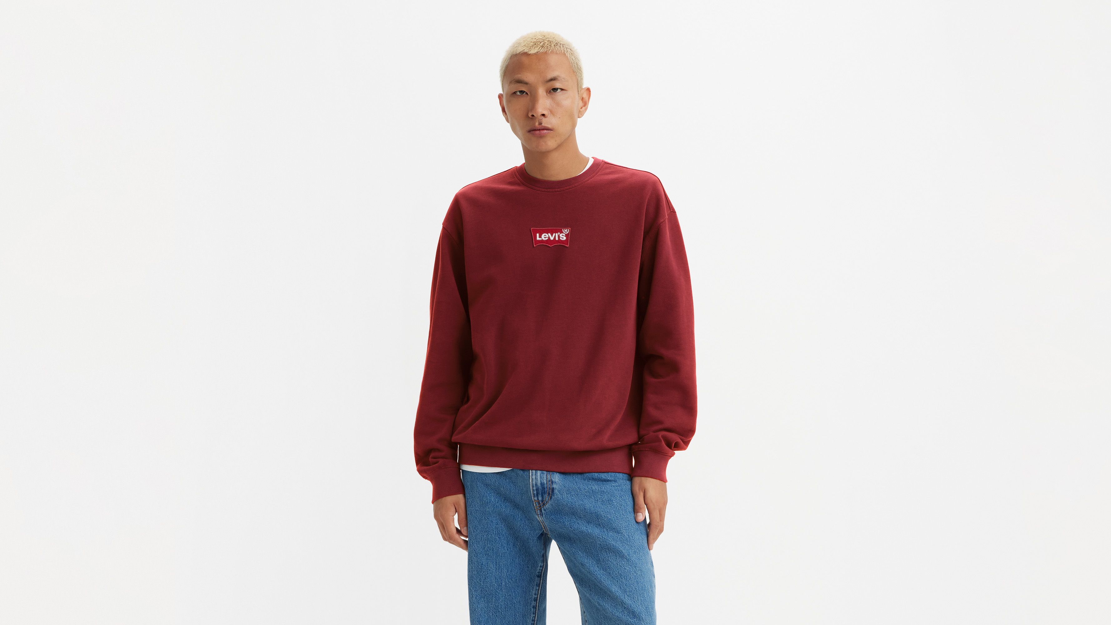 Afslappet trøje med rund hals og grafik 2