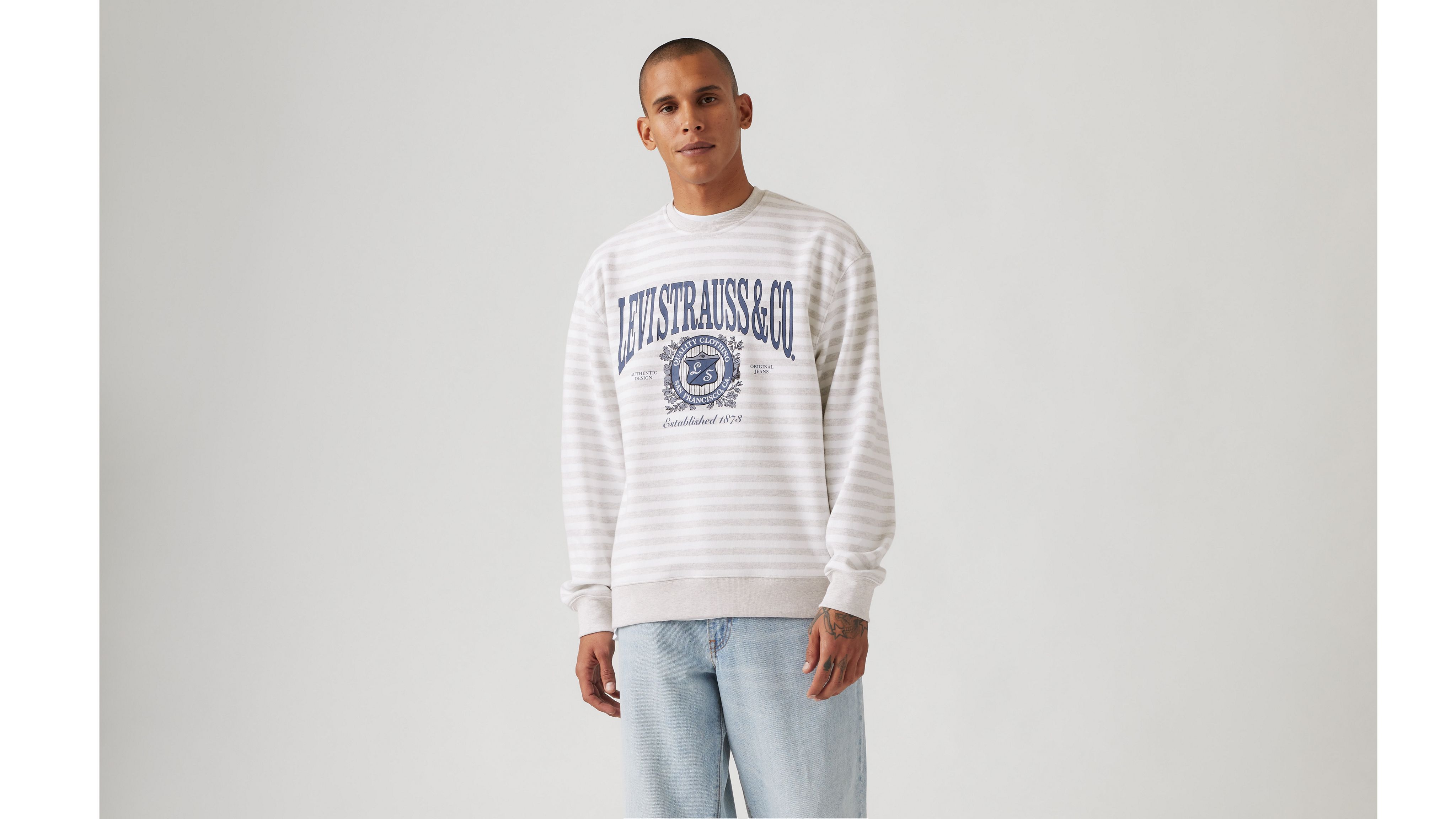 Relaxed Graphic Crewneck Sweatshirt - Grey | Levi's® US