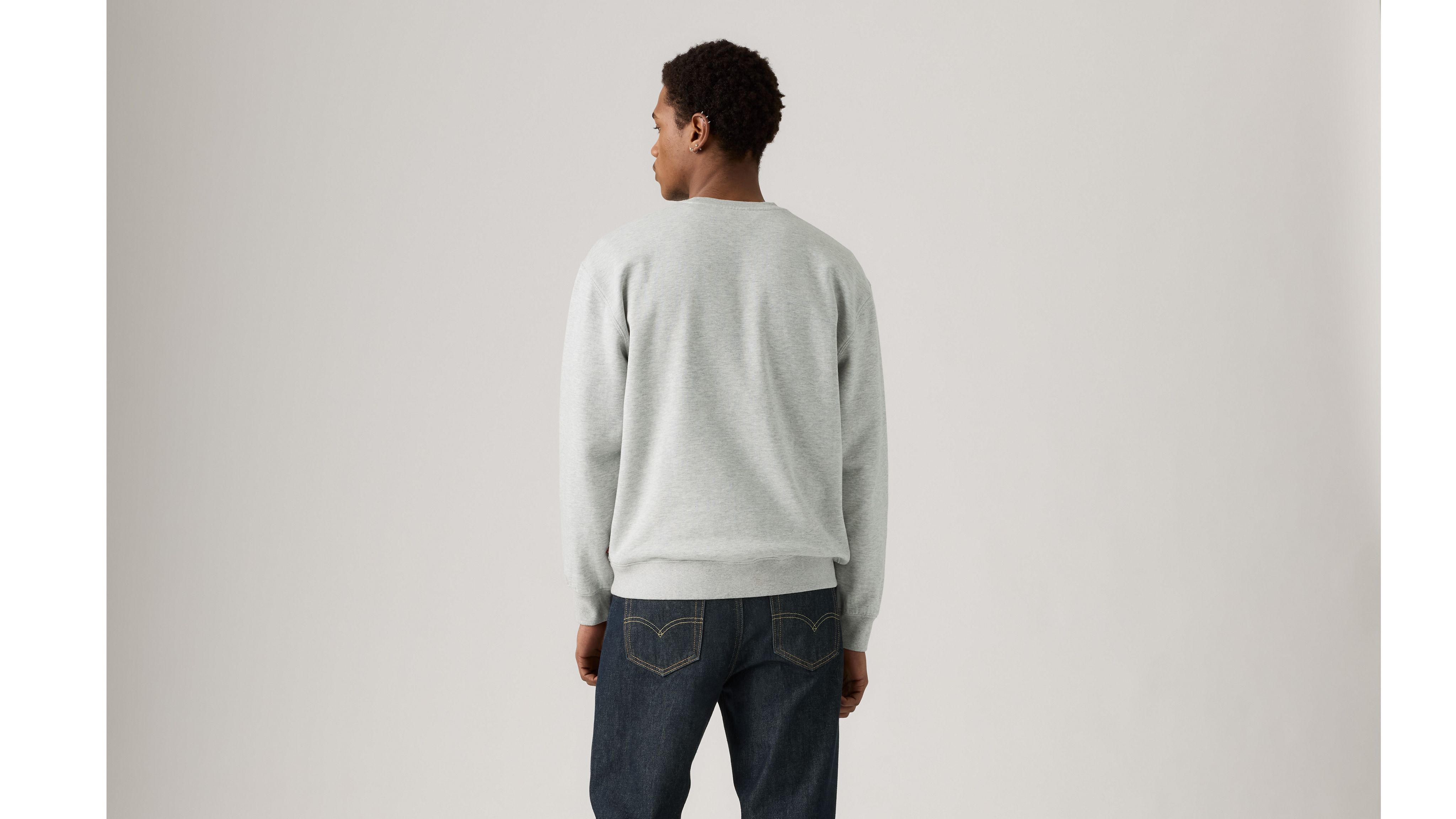 Levi's Relaxed Graphic Crewneck Sweatshirt In Gray