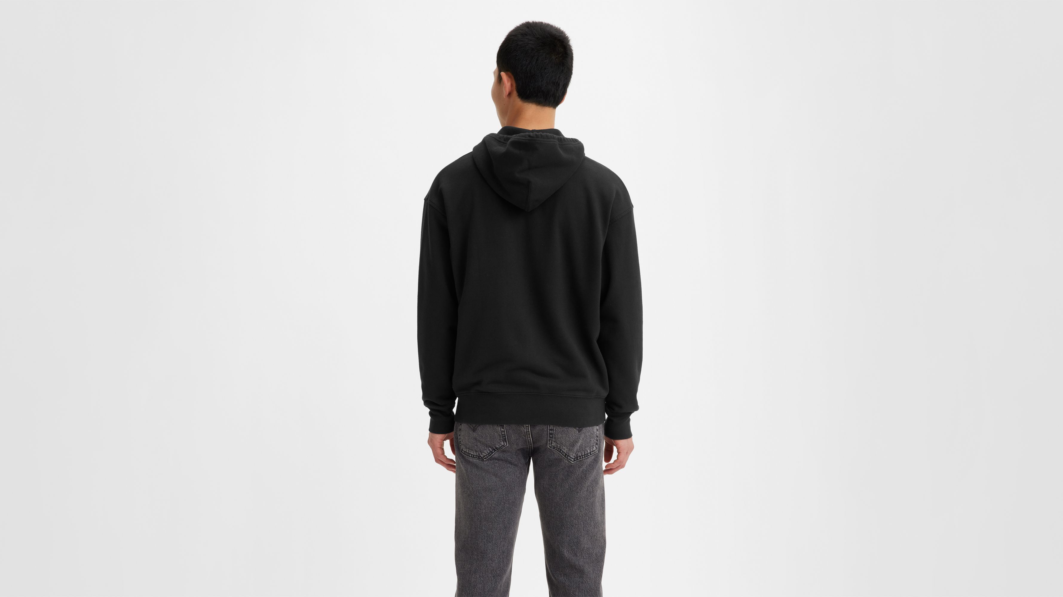 Relaxed Graphic Zip Up Hoodie Sweatshirt - Black | Levi's® US