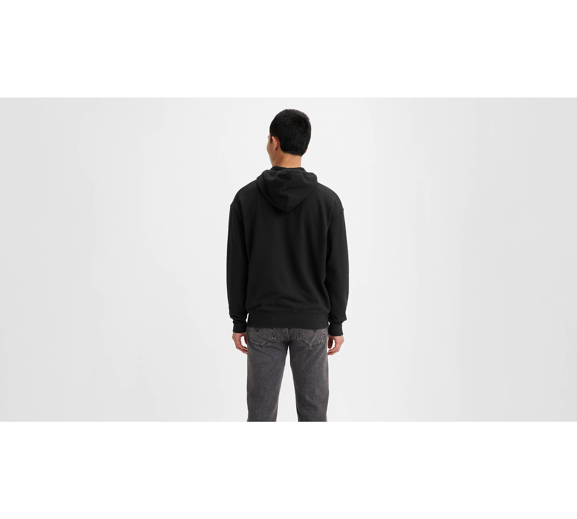 Relaxed Graphic Zip Up Hoodie Sweatshirt - Black | Levi's® US