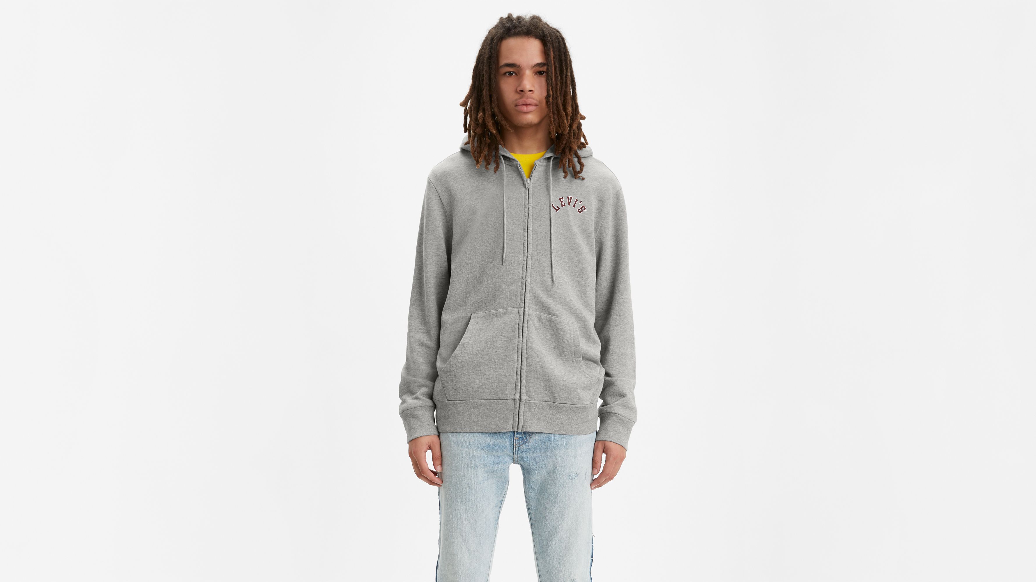 Graphic Zip Up Hoodie Grey Levi s CA