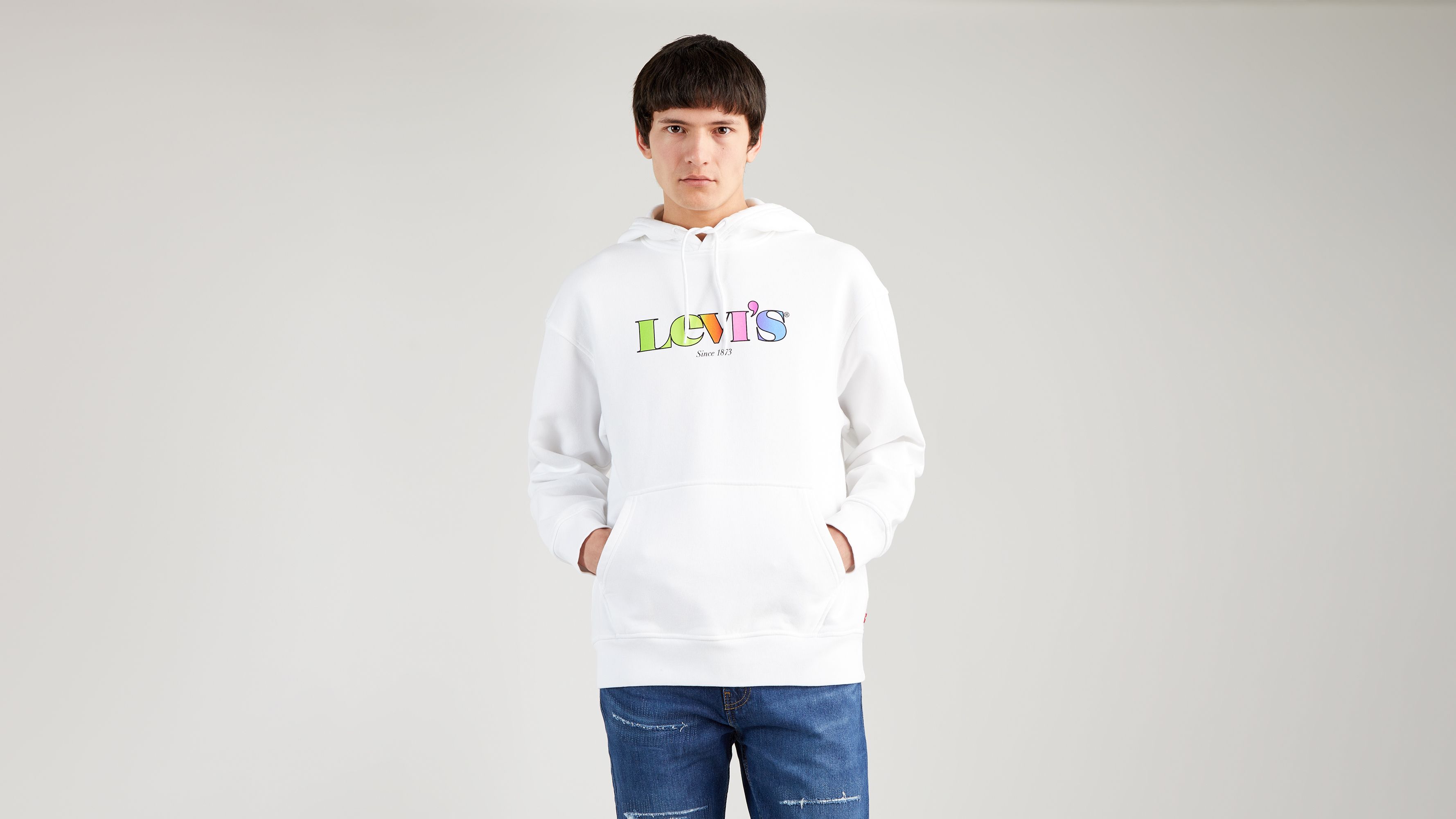 Levi's best sale rainbow hoodie