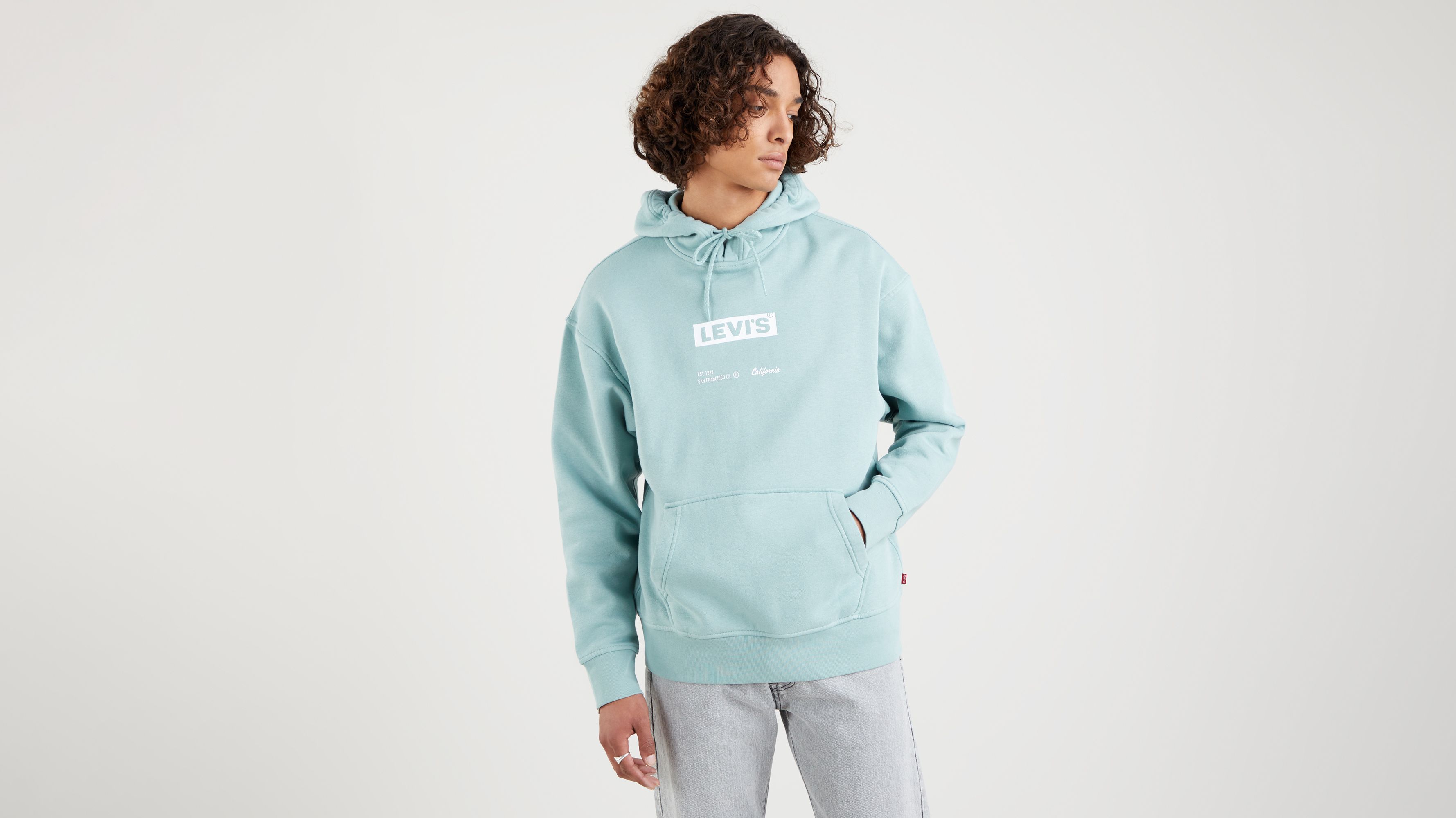 Luźna bluza z kapturem z grafiką 1