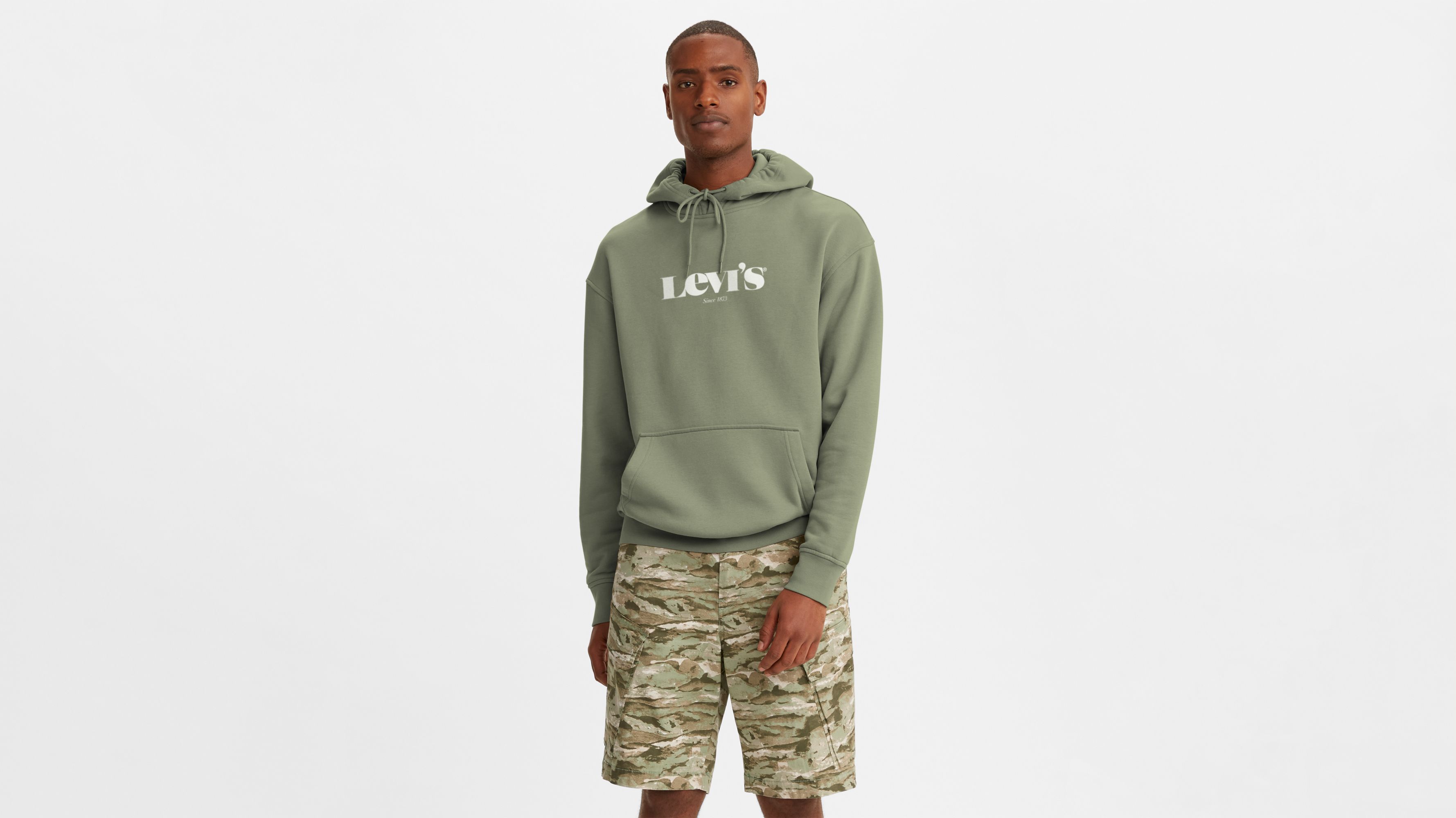 Relaxed Graphic Hoodie Sweatshirt Green Levi s US