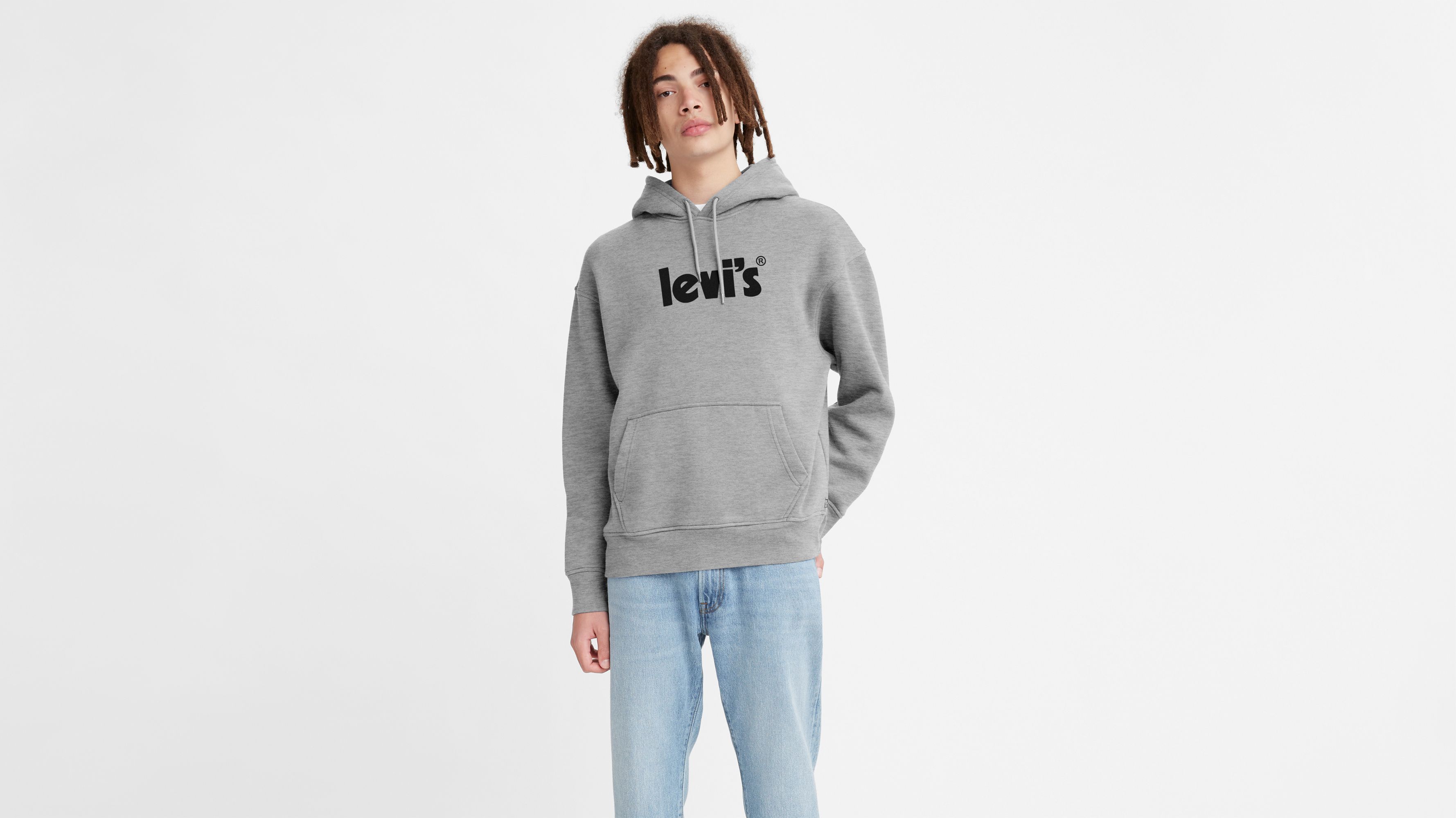 Graphic oversized best sale hoodie levis