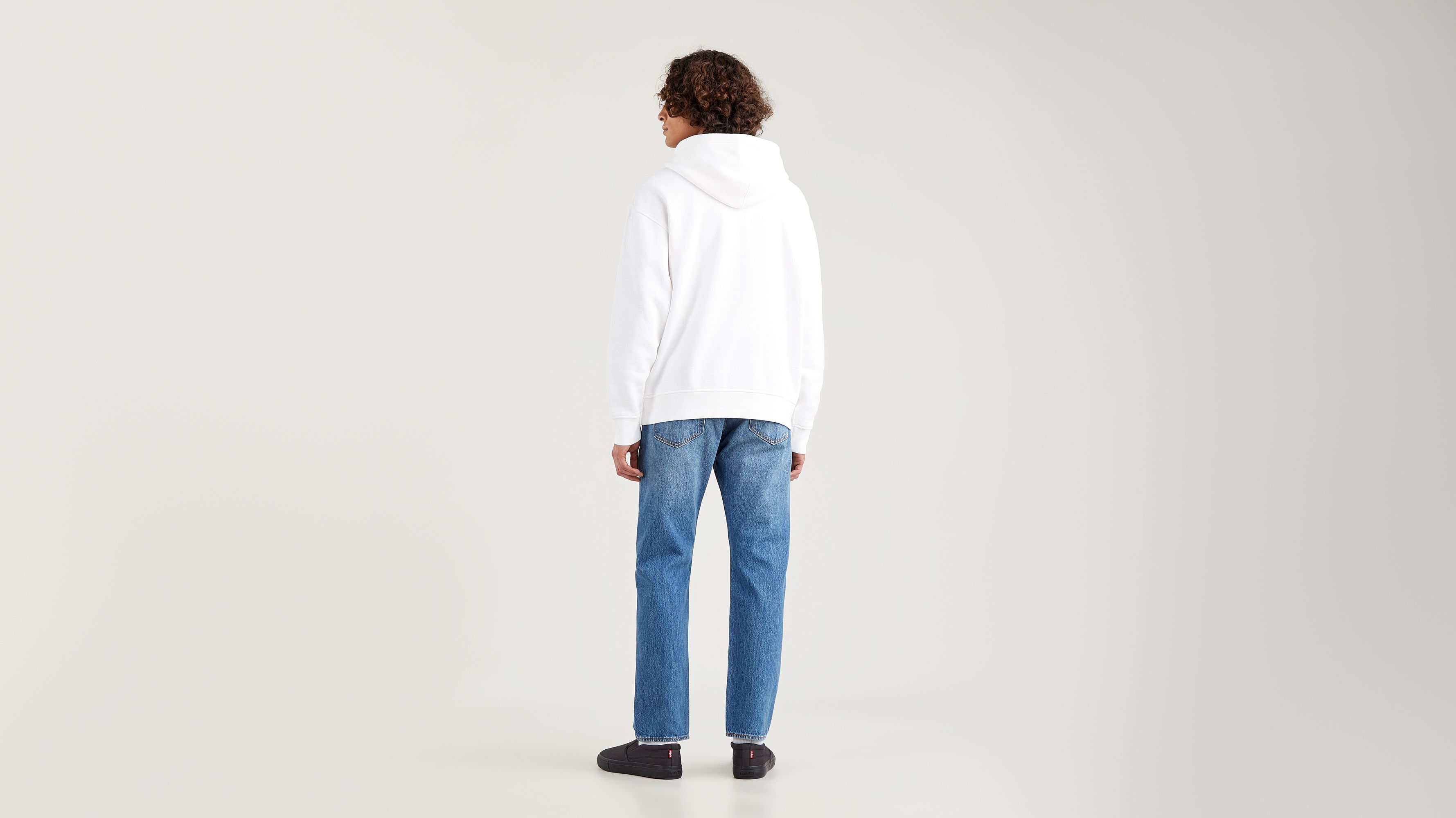 Mens white outlet levi hoodie