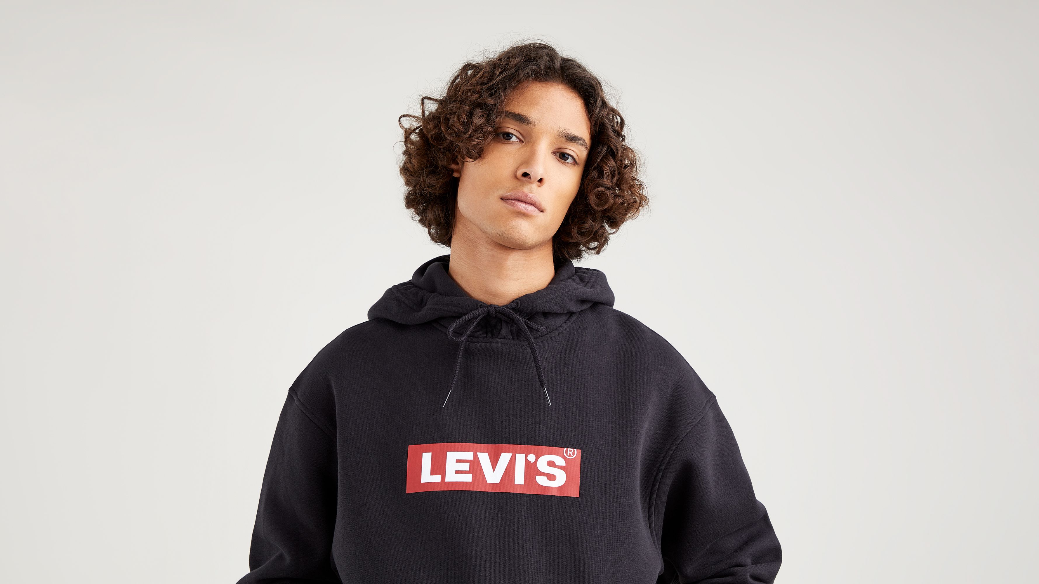 Relaxed Graphic Hoodie - Black