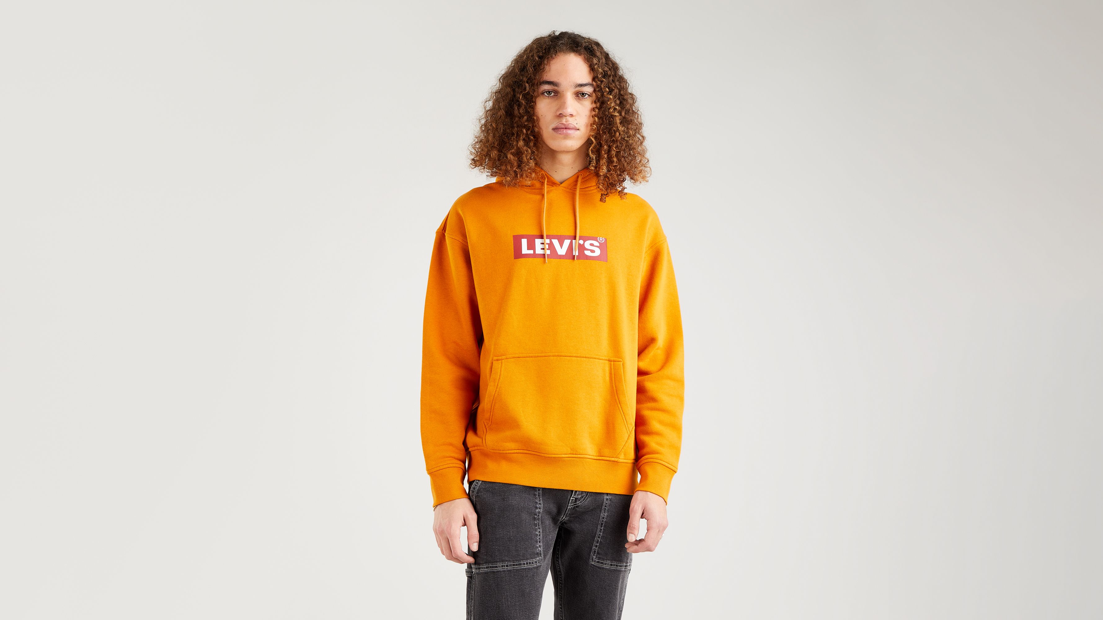 Relaxed Graphic Hoodie - Orange | Levi's® CY