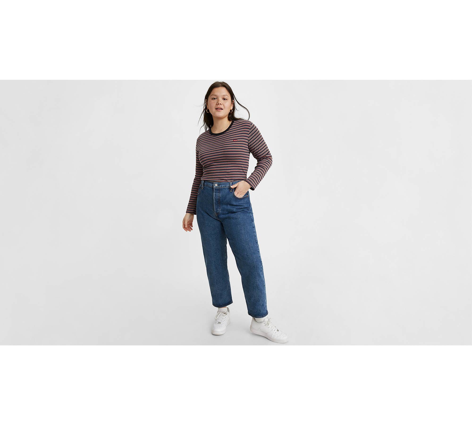 Ribcage Straight Ankle Women's Jeans (plus Size) - Medium Wash | Levi's® US
