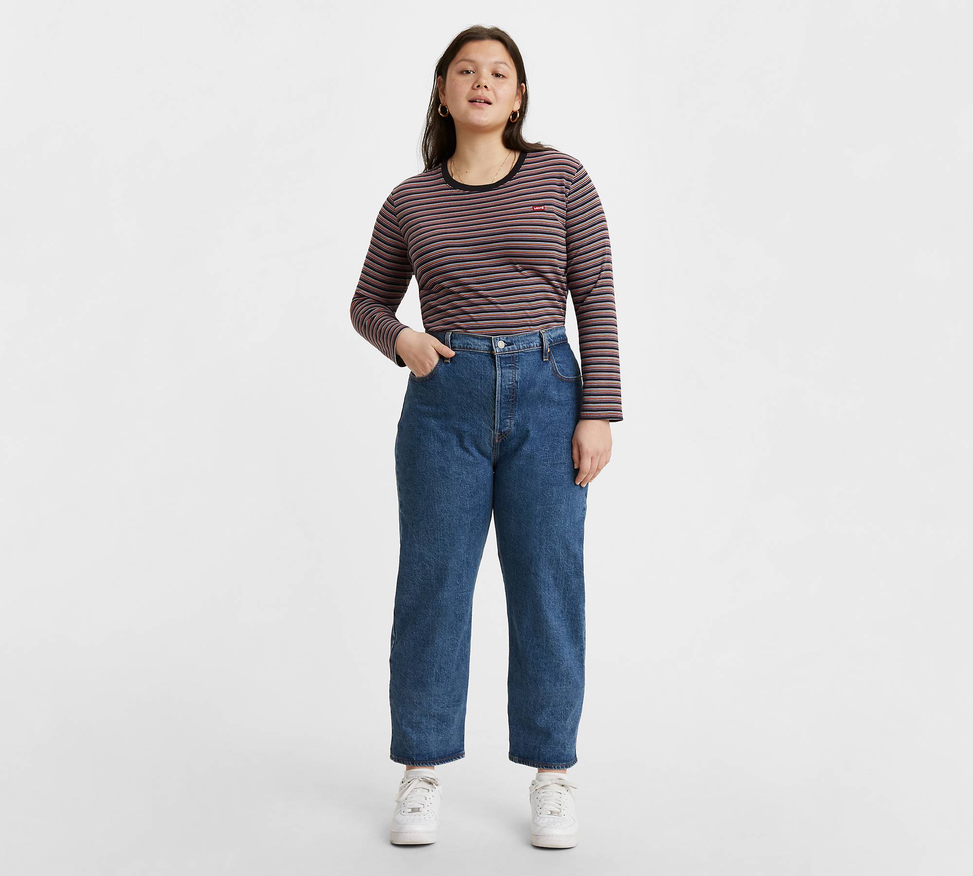 Ribcage Straight Ankle jeans (Plus) 1