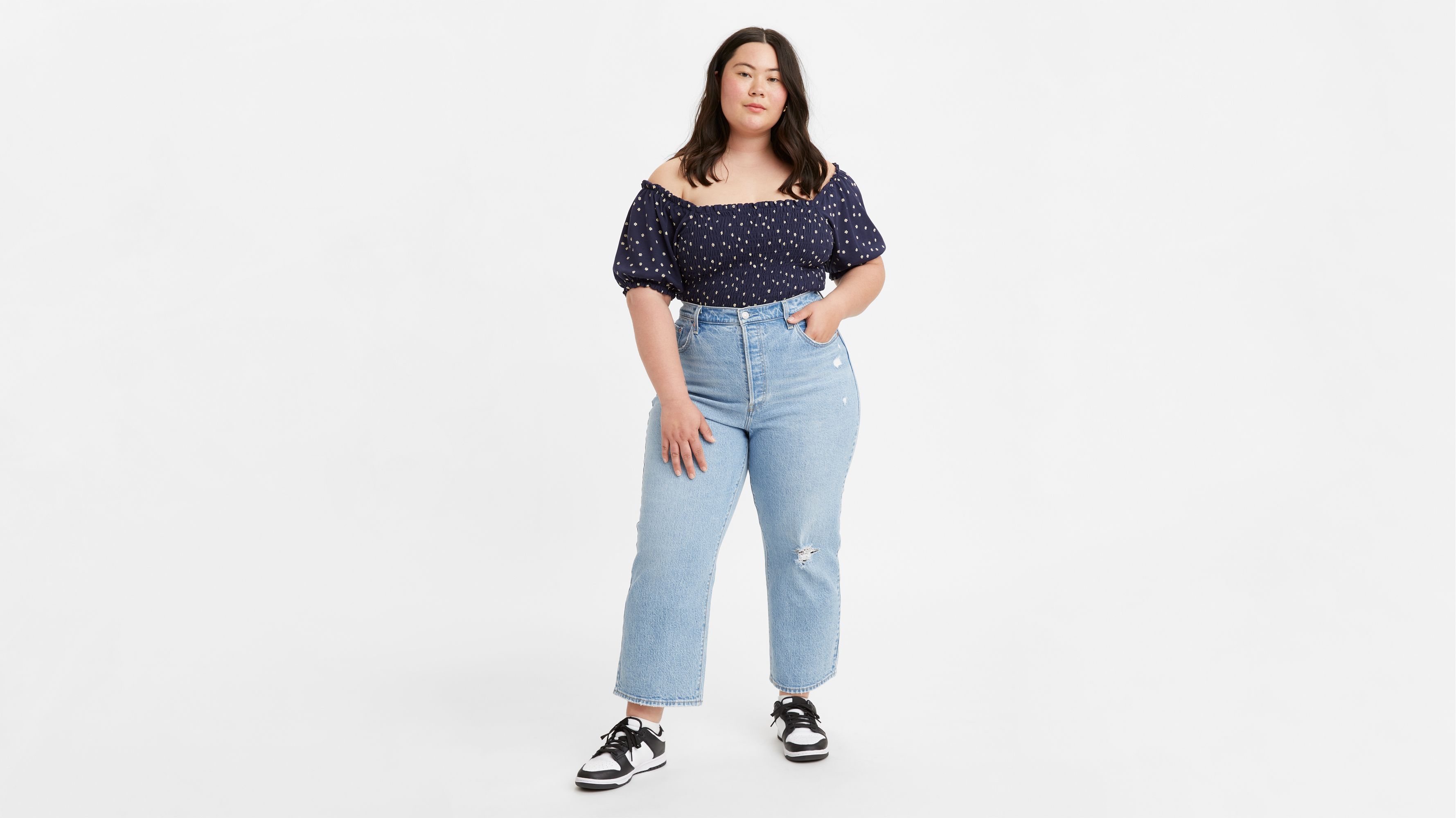 Ribcage Straight Ankle Women's Jeans (plus Size) - Light Wash | Levi's® US