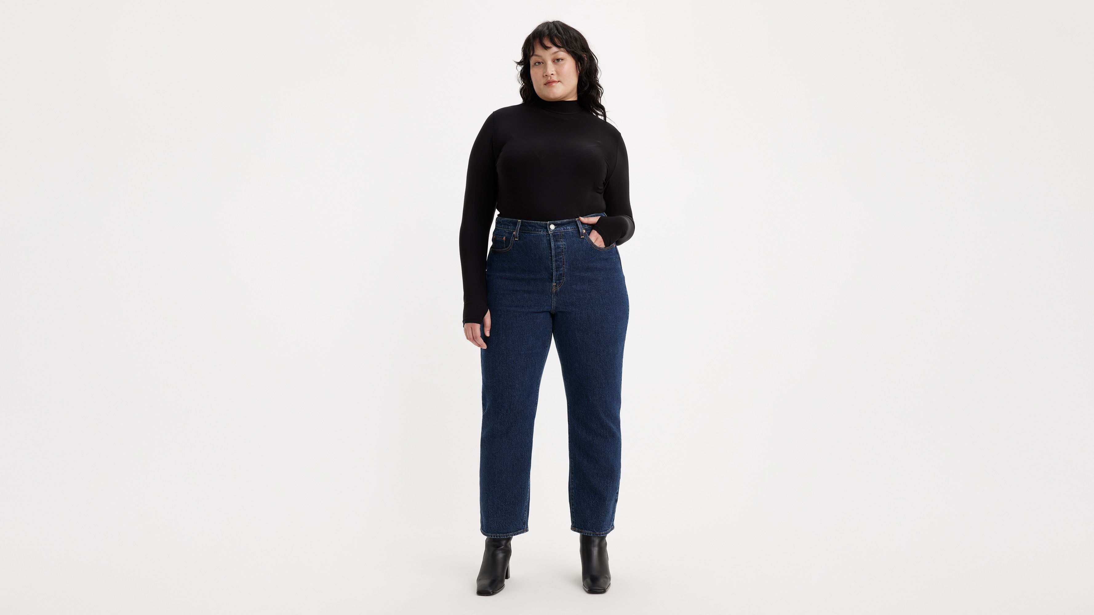 Ribcage Rechte Enkellange Jeans (Plus Size) 5
