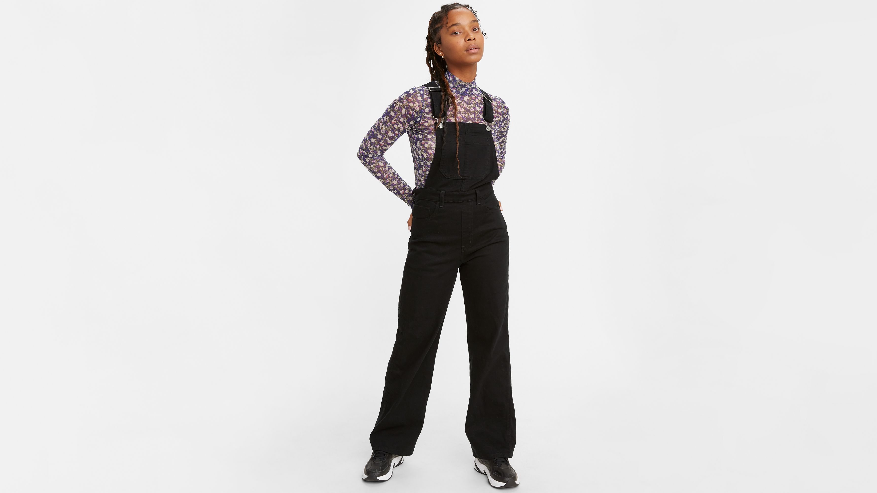 Vintage black denim overalls, Levi's, Women's Jumpsuits