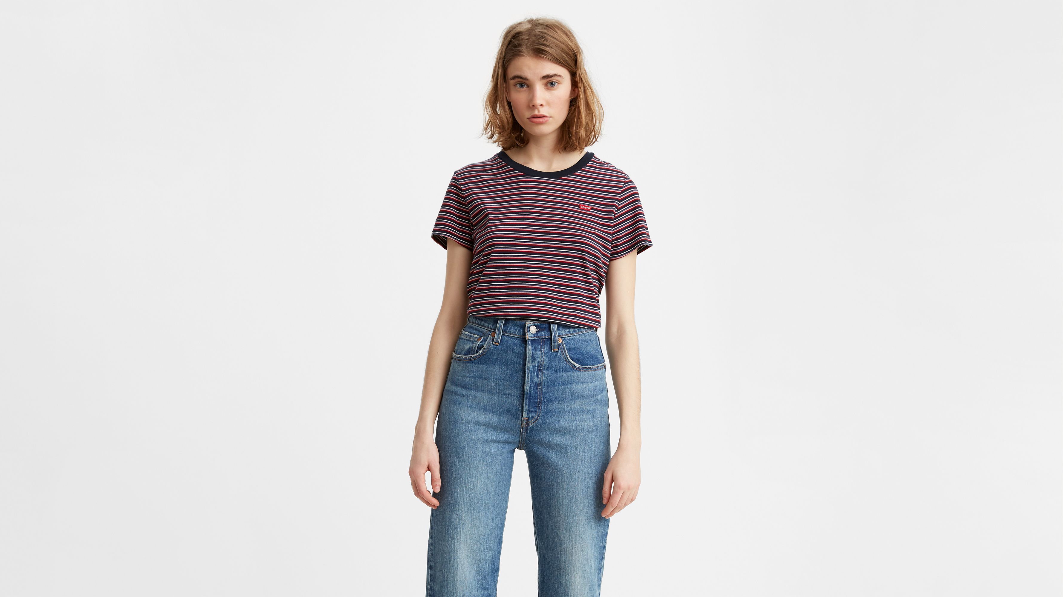 levis white shirt womens