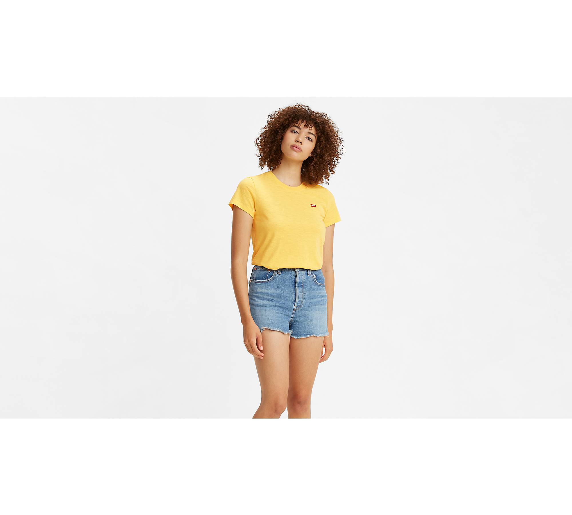 T-shirt Cropped Yellow Wonderful