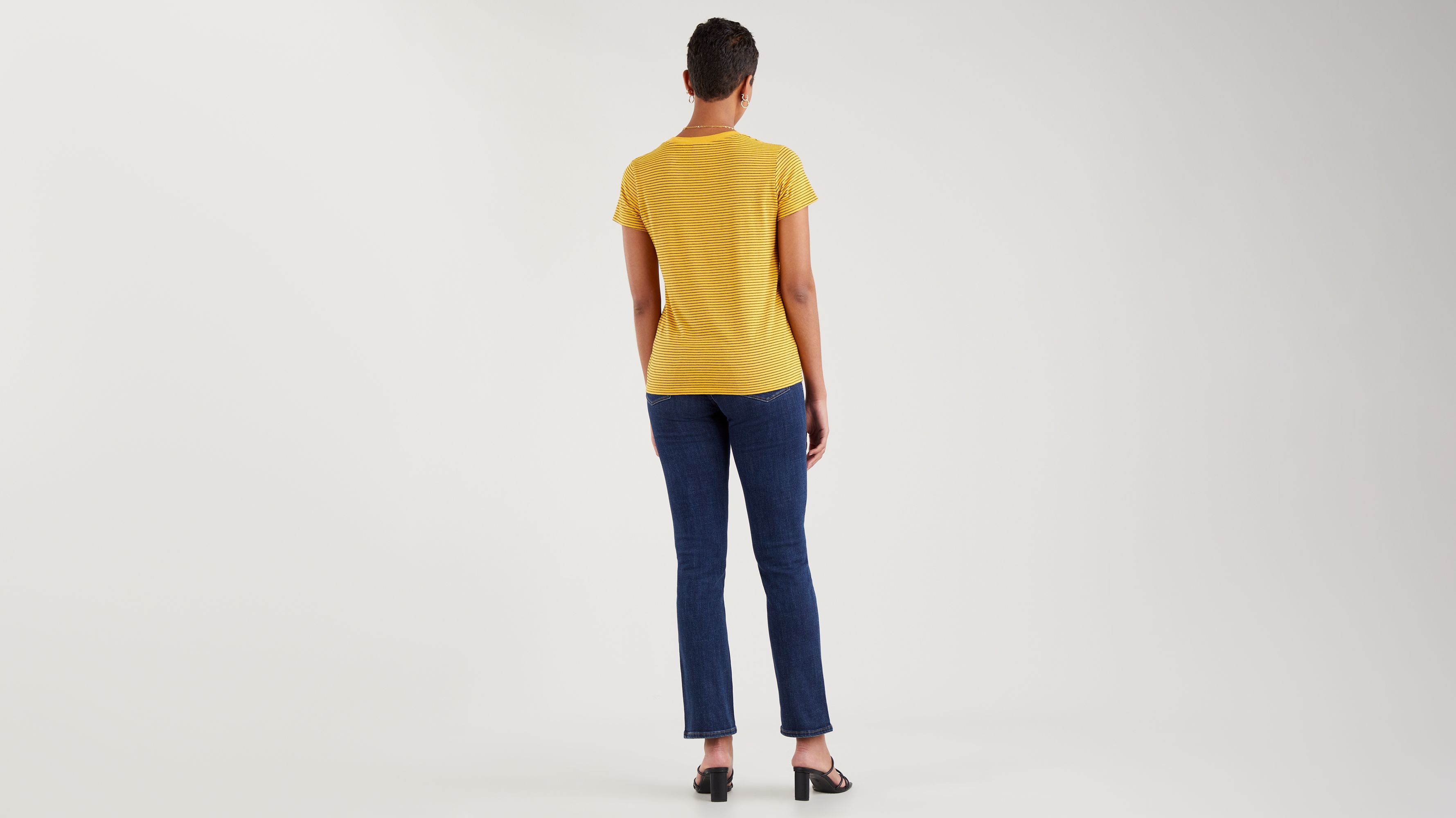 PERFECT TEE BUMBLE BEE STRIPE OLD GOLD S 2