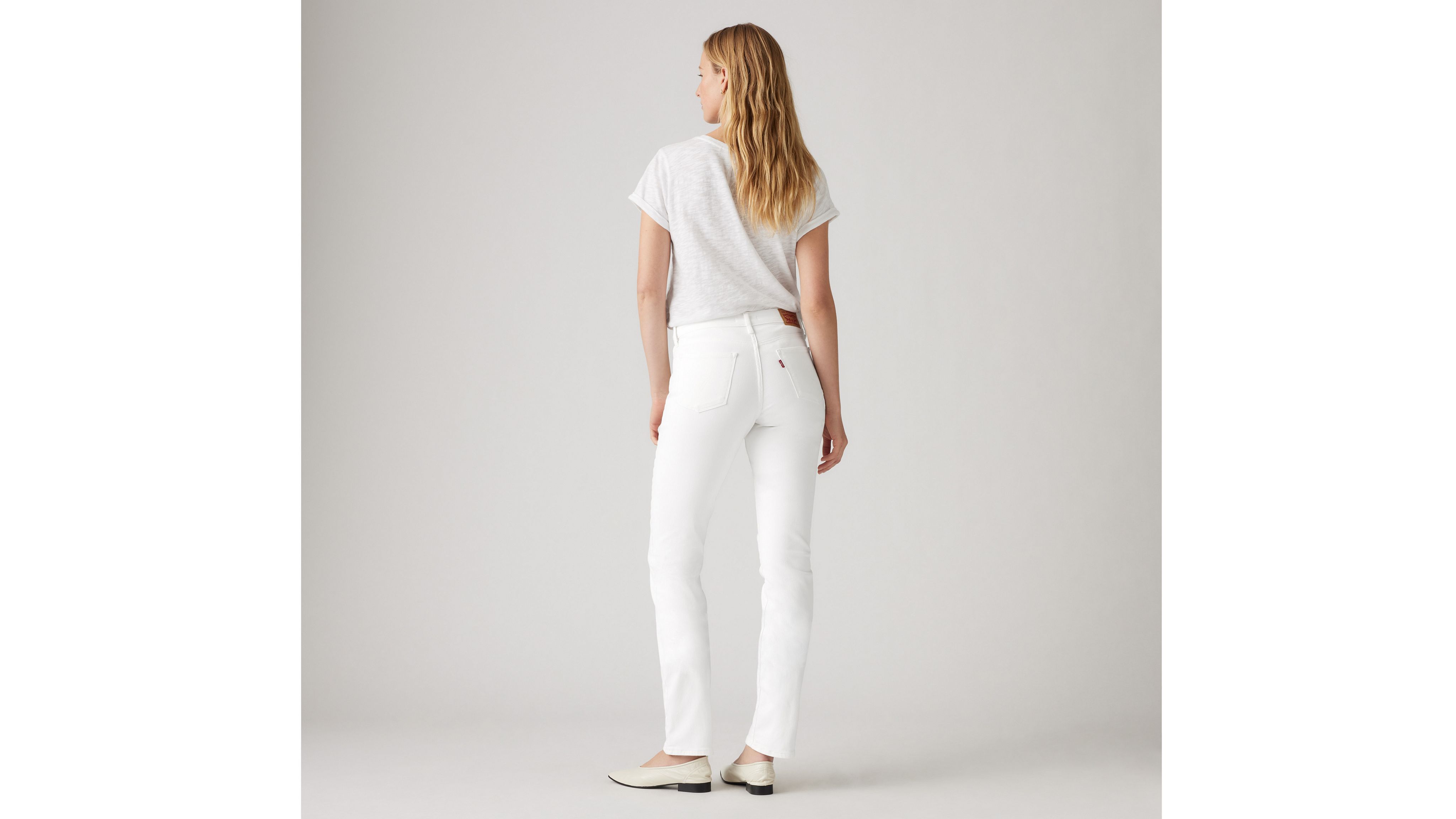 Classic Straight Women's Jeans - White