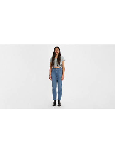 리바이스 Levi Classic Straight Fit Womens Jeans,Speed - Medium Wash