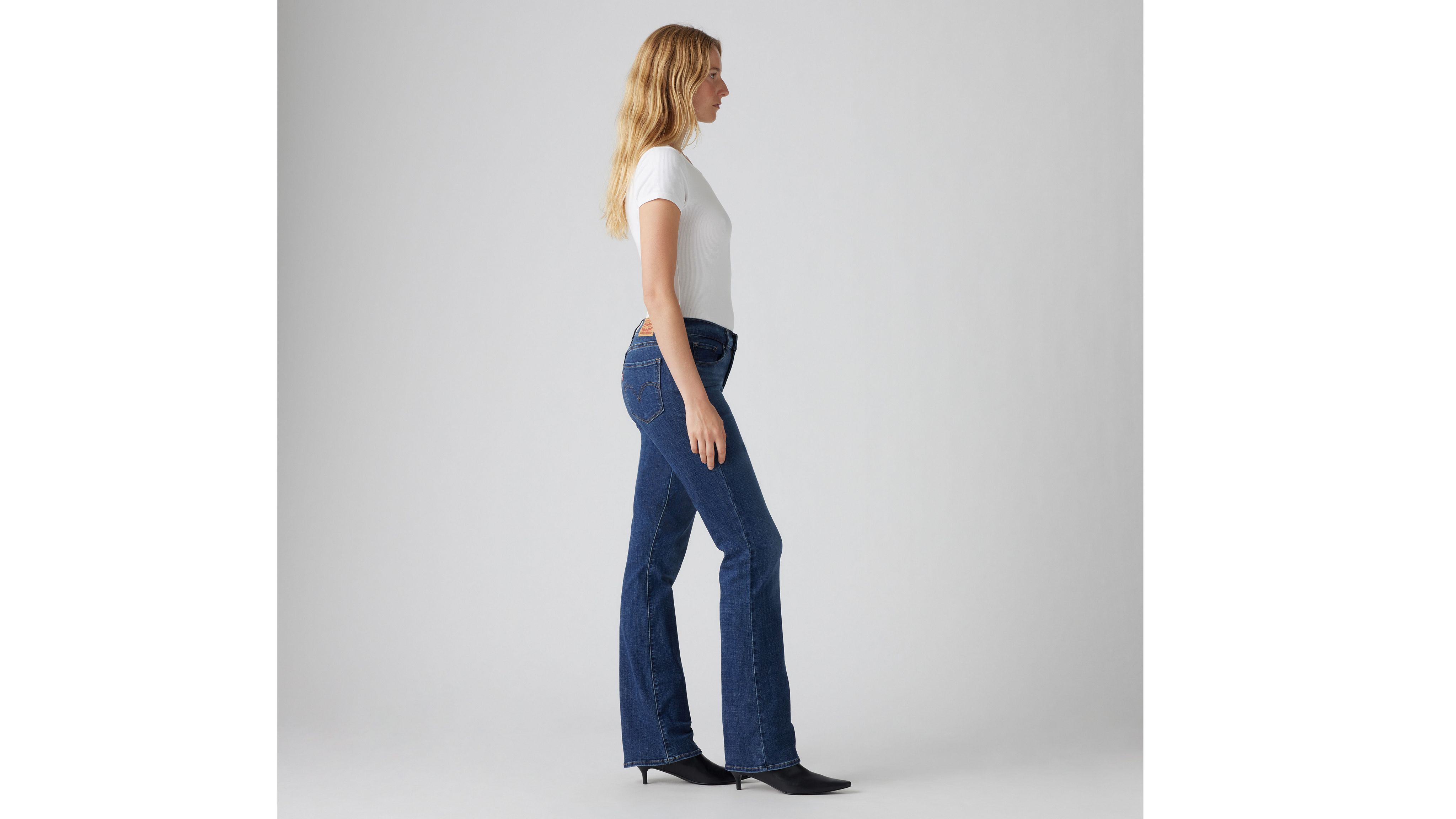 Classic Bootcut Women's Jeans - Dark Wash