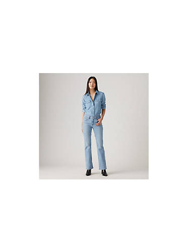 리바이스 Levi Classic Bootcut Womens Jeans,Lapis - Light Wash