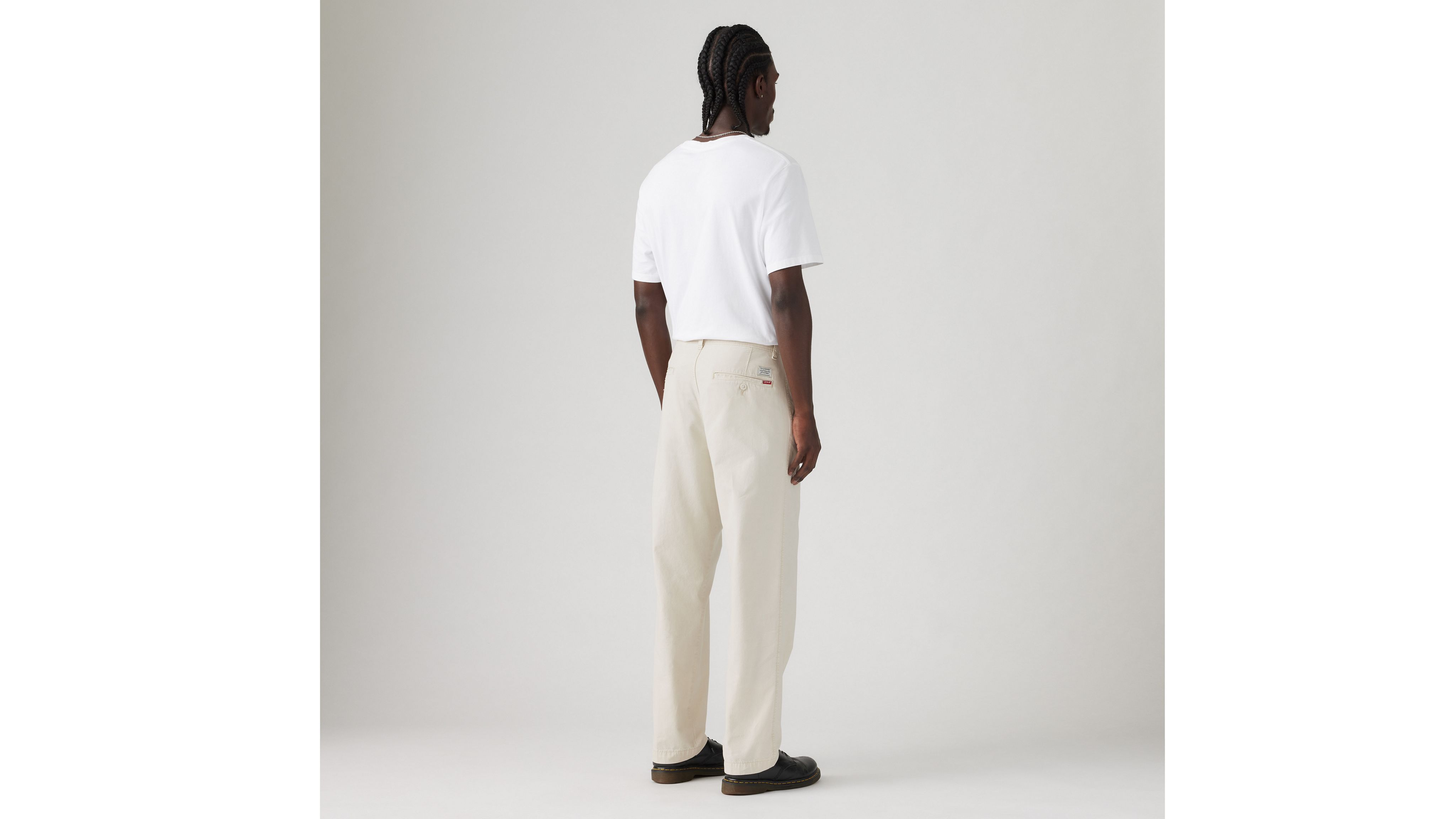 XX Chino Loose Straight Cotton Linen Trousers 3