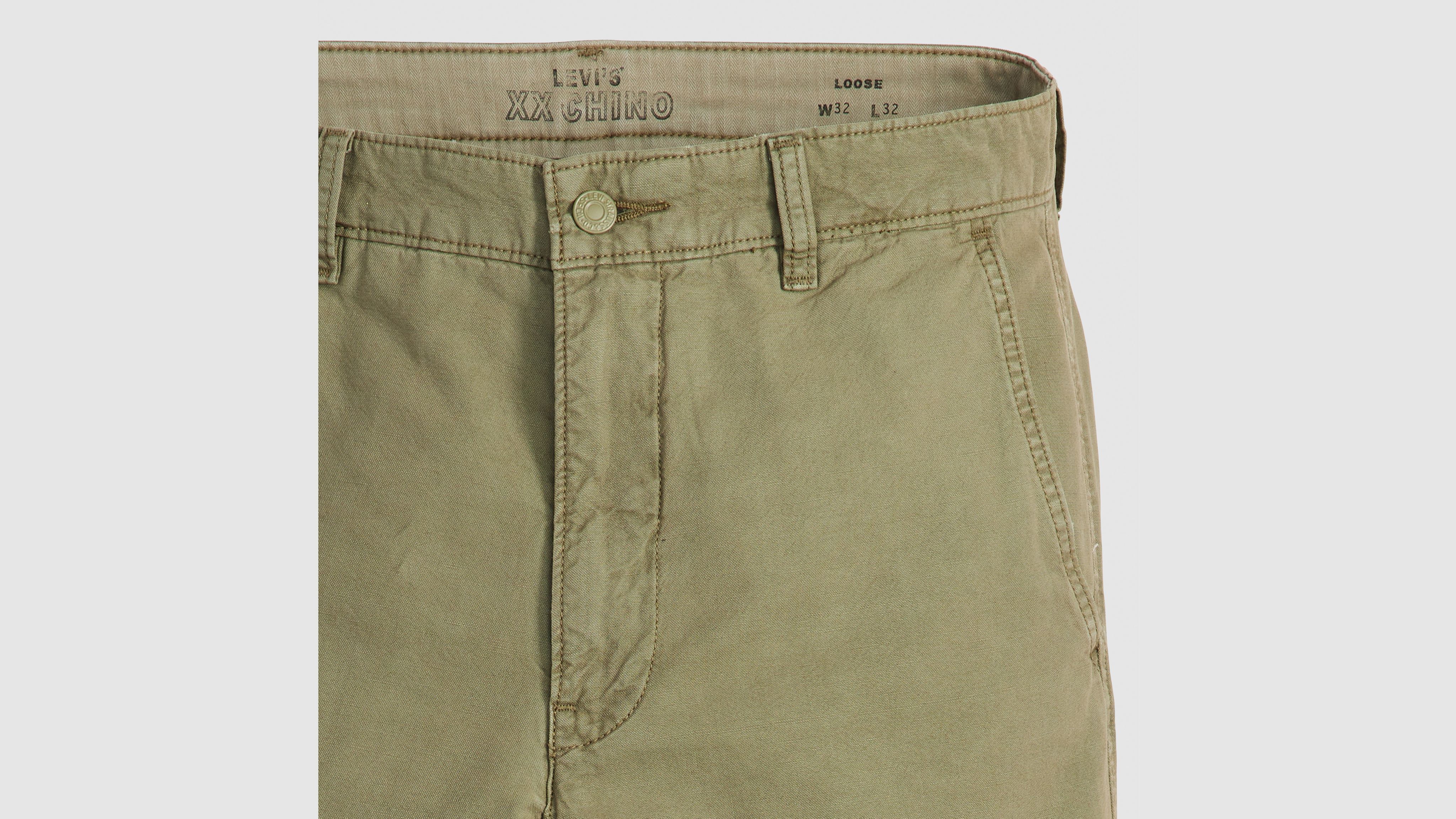 XX Chino Loose Straight Cotton Linen Trousers 7