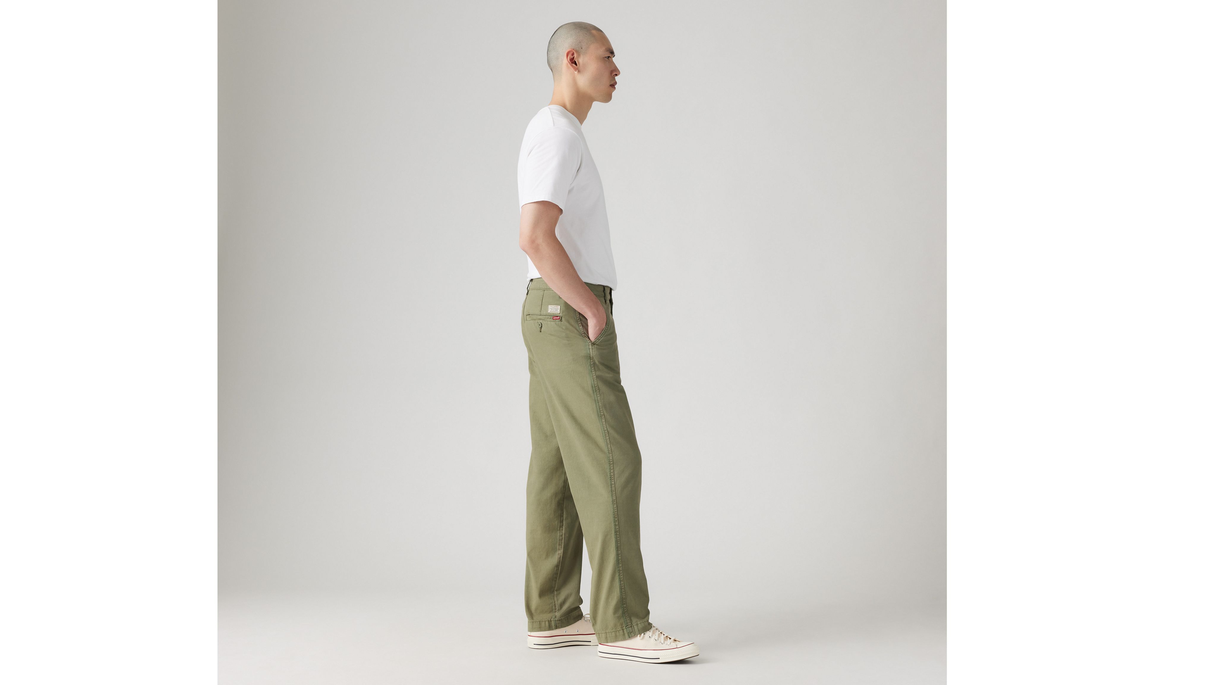 XX Chino Loose Straight Cotton Linen Trousers 4