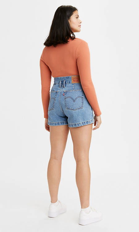 High Waisted Mom Shorts Online Clearance, Save 57% 