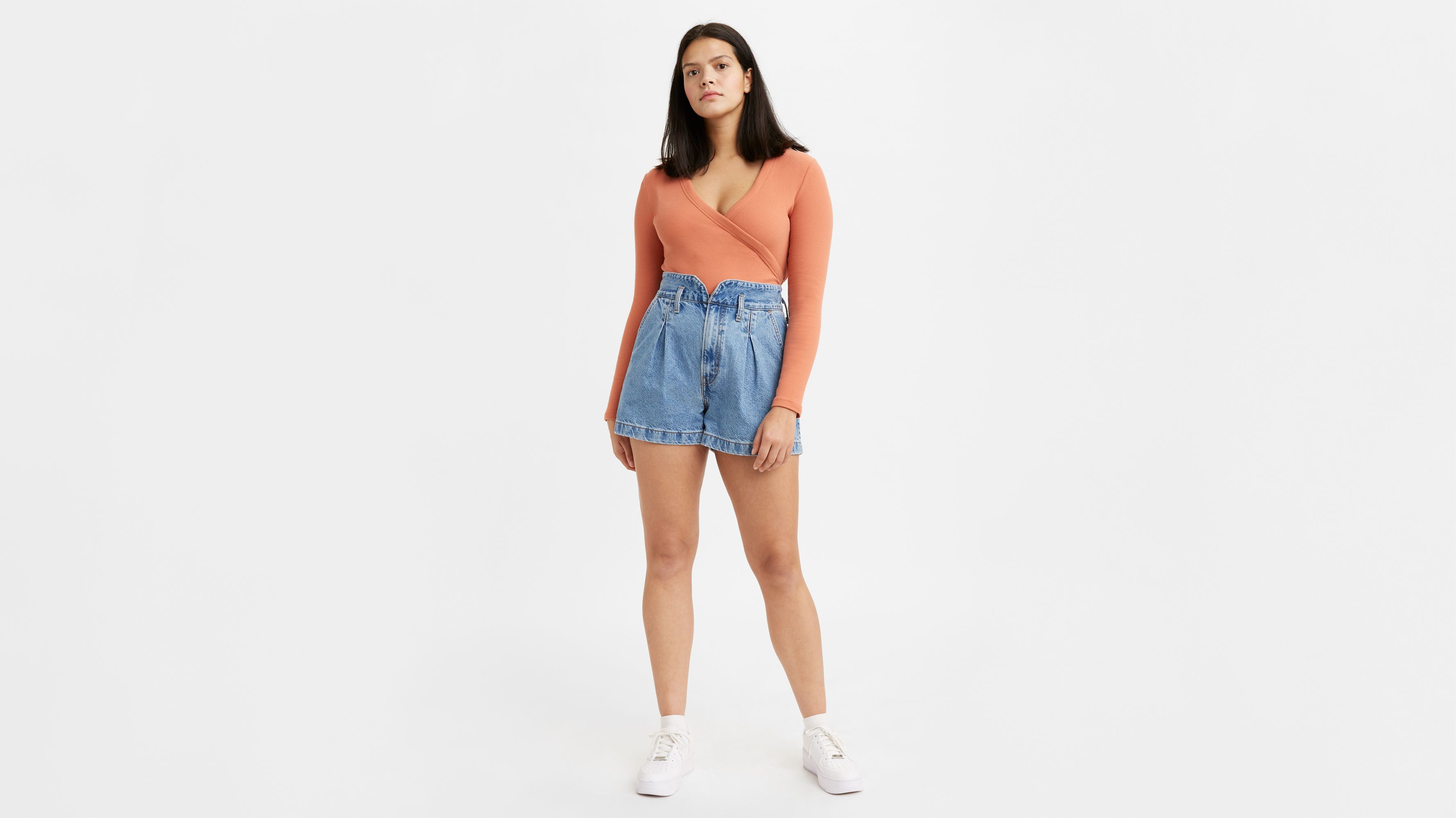 Levi's High Waisted Mom Shorts - Wonderful - BUNKER