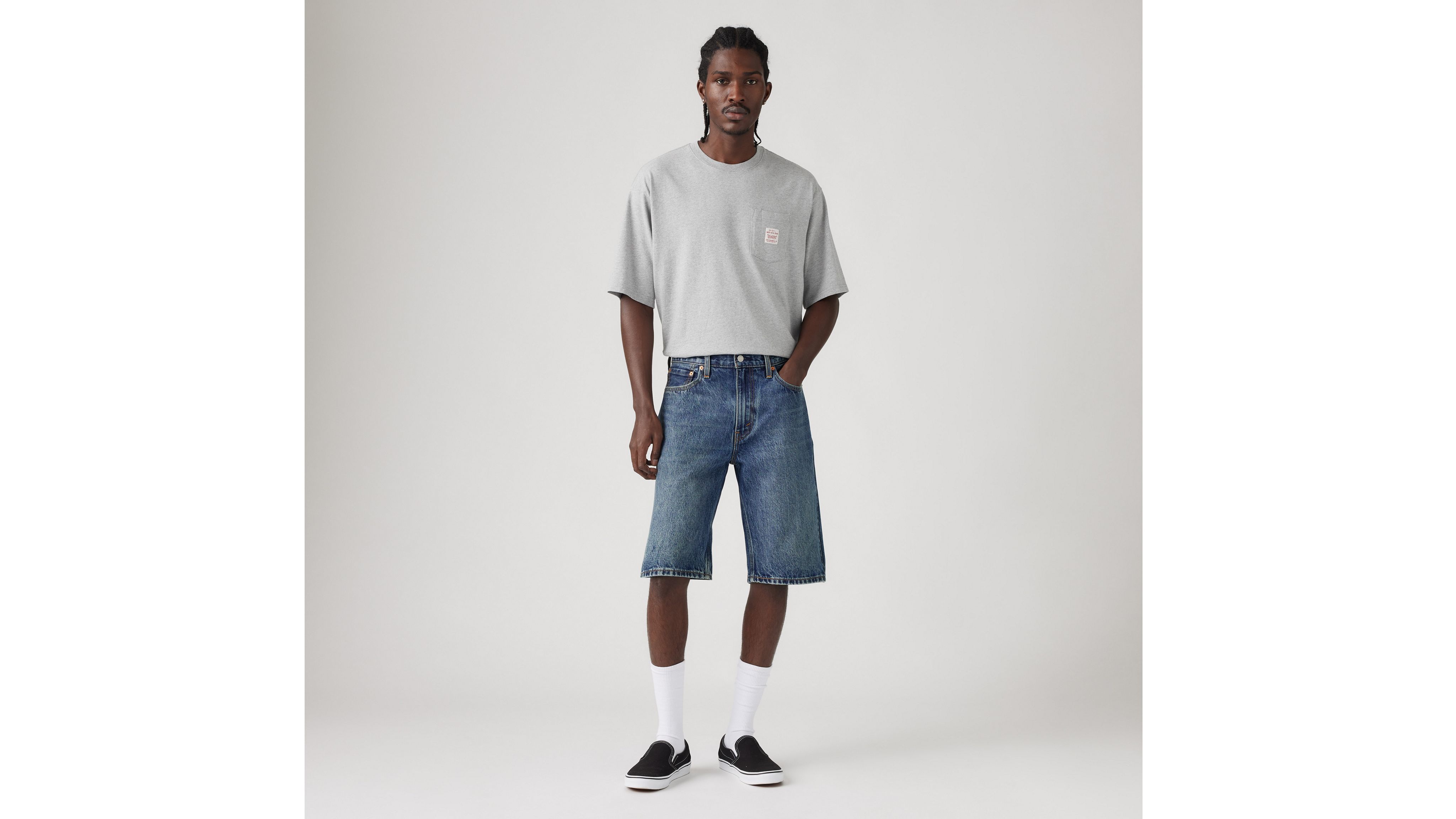 Levi's 469 Loose 12" Men's Shorts 44x12 In Gray