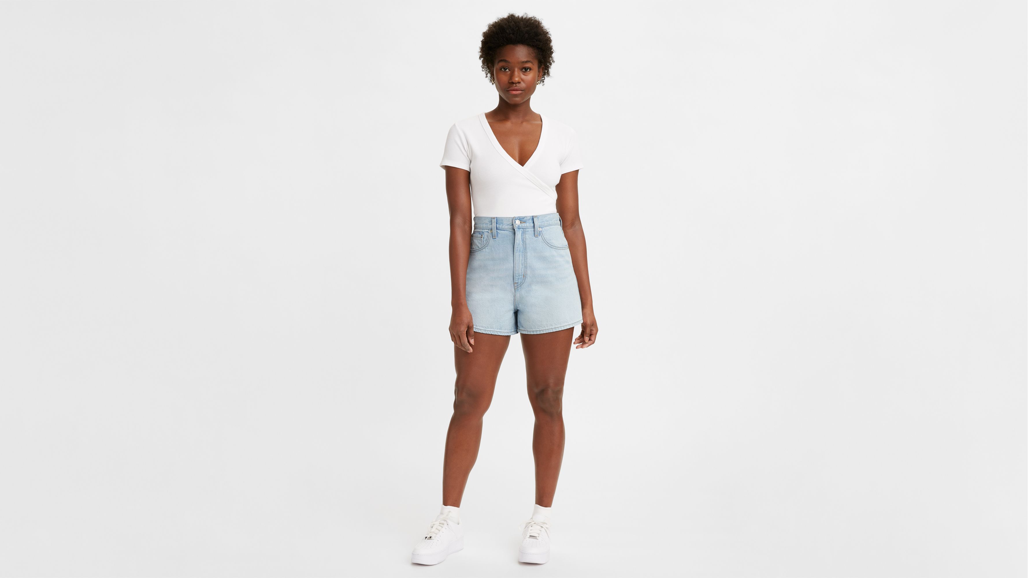 High Loose Women's Shorts - White | Levi's® US