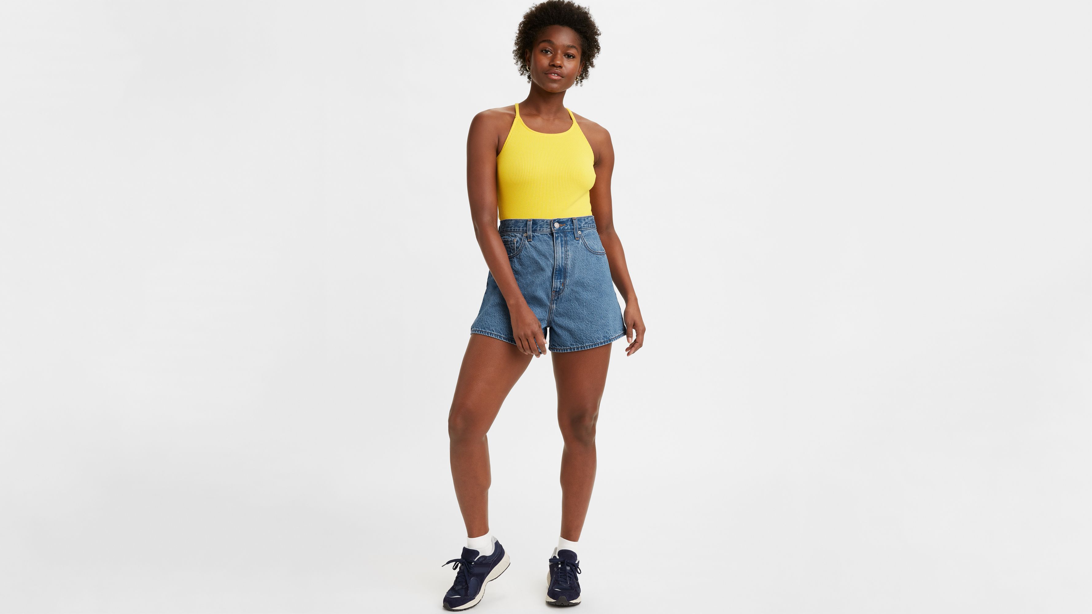 levi's high rise shorts