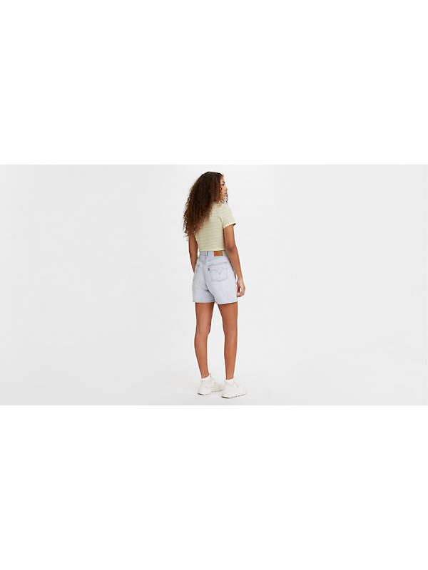 Pleated Ribcage Women's Shorts - Light Wash | Levi's® US
