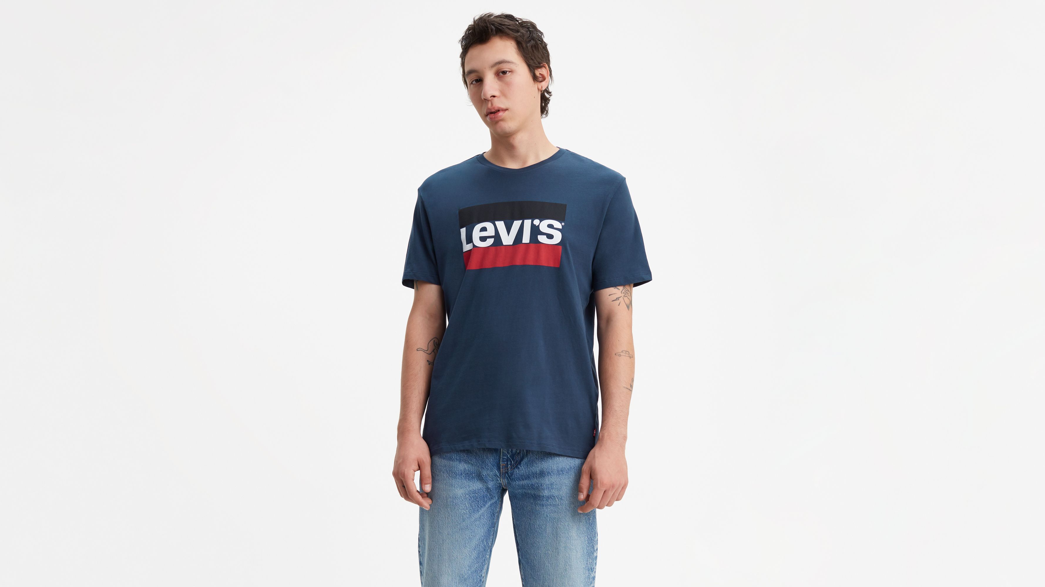 Levi's® tee-shirt bleu canard homme