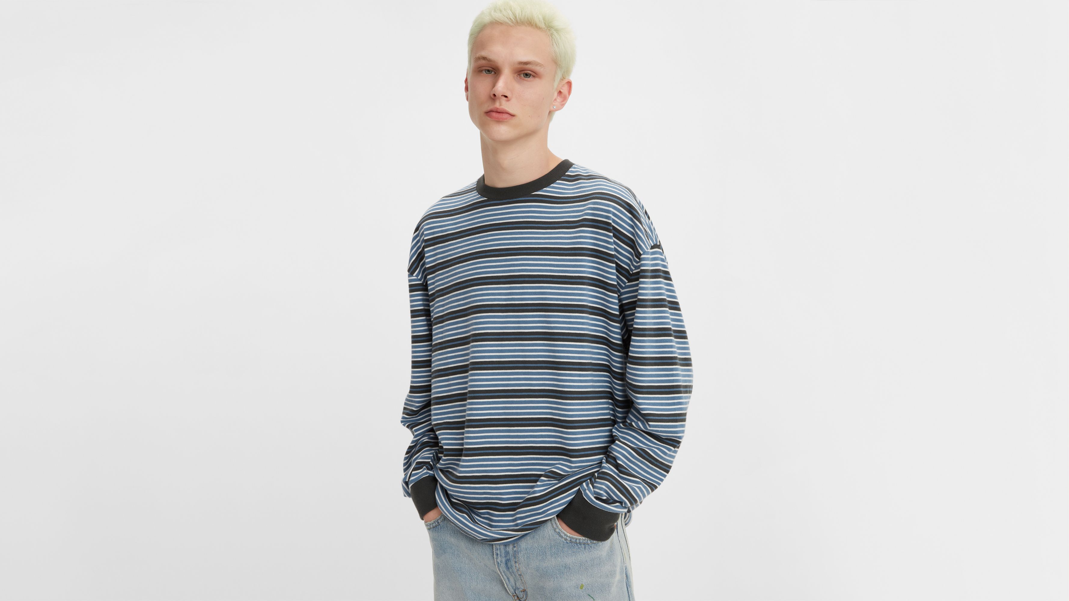 Stay Loose Long Sleeve T-shirt - Blue | Levi's® US