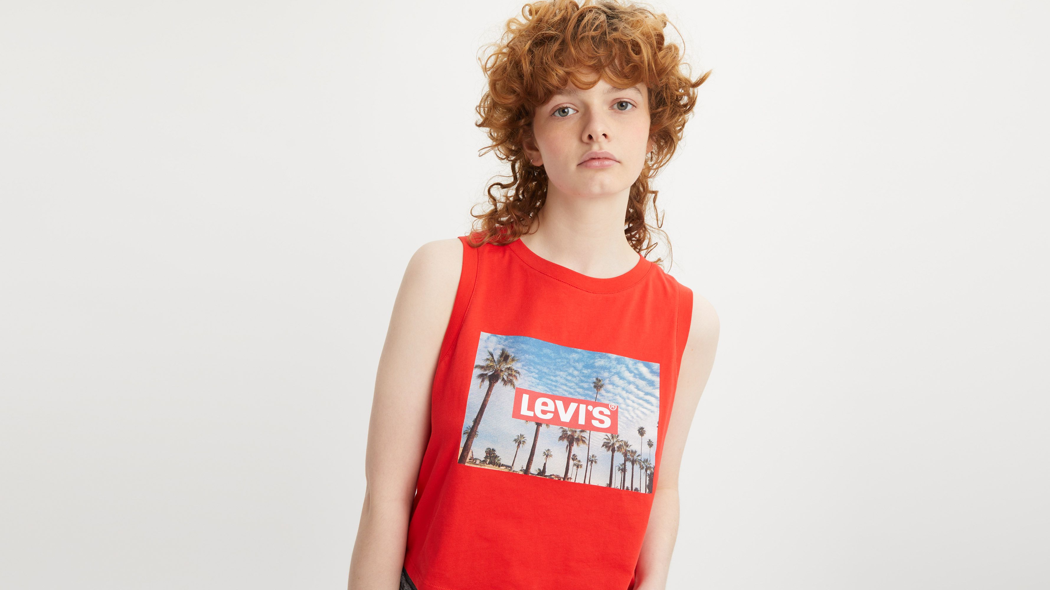 Graphic Crop Tank Top Multi Colour Levi's® HU