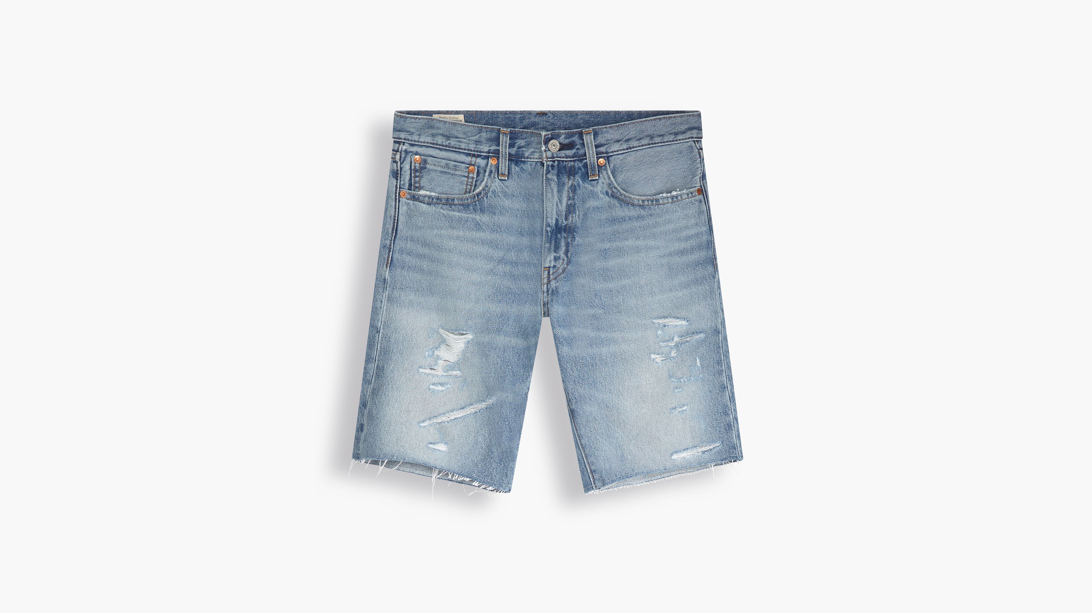 levi's mens distressed denim shorts