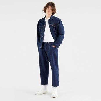 Stay Loose Pleated Crop Jeans - Blue | Levi's® ES Stay Loose Pleated Crop Jeans - Blue | Levi's® ES