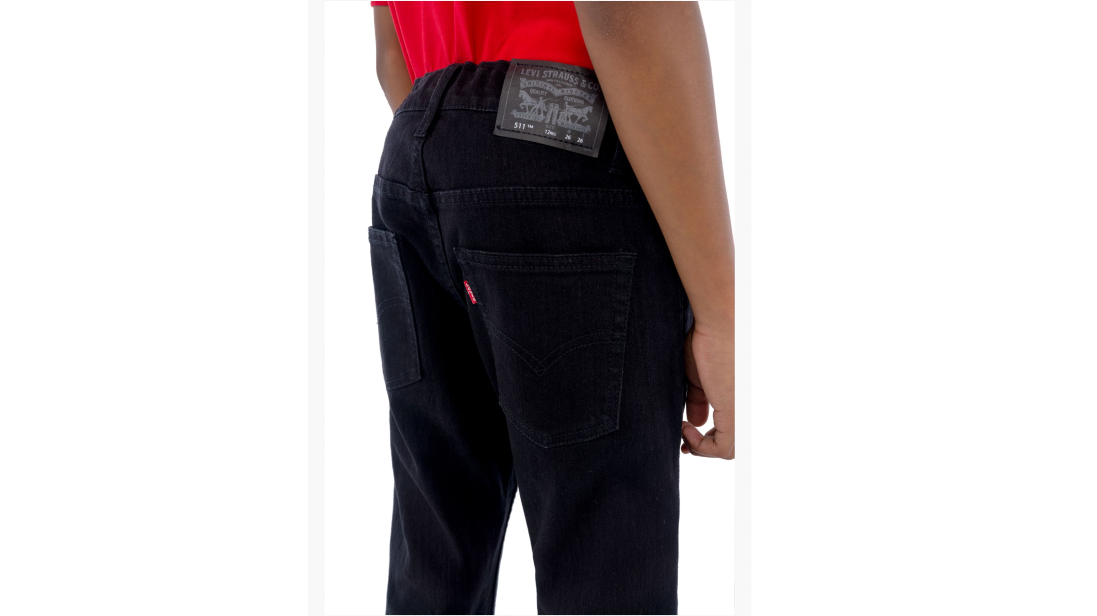 511™ Slim Fit Husky Big Boys Jeans 8-20 - Black | Levi's® US