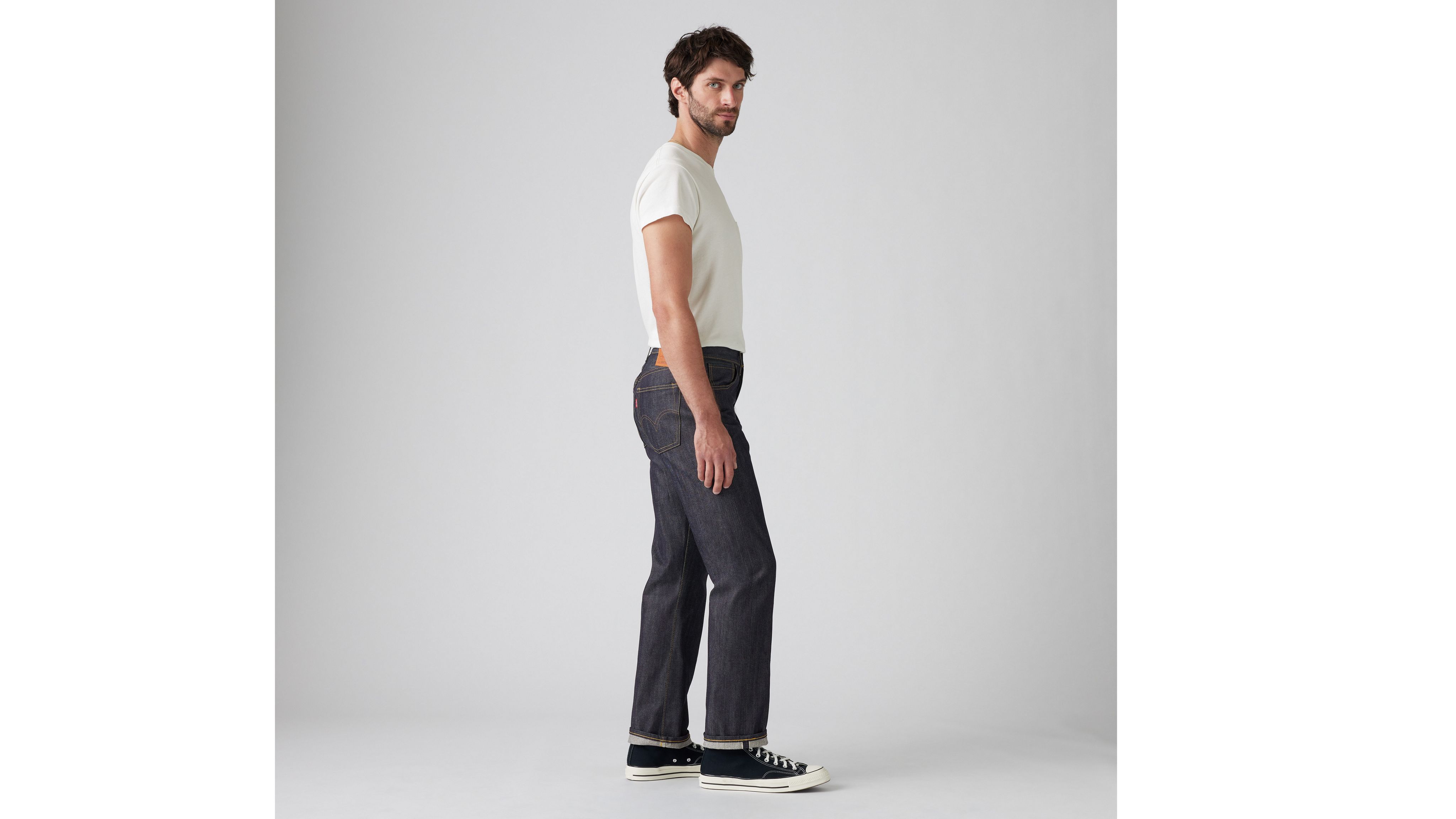 Levi's Men S 1922 501 Jeans Flat Finish Dark Indigo In Dark Indigo Organic
