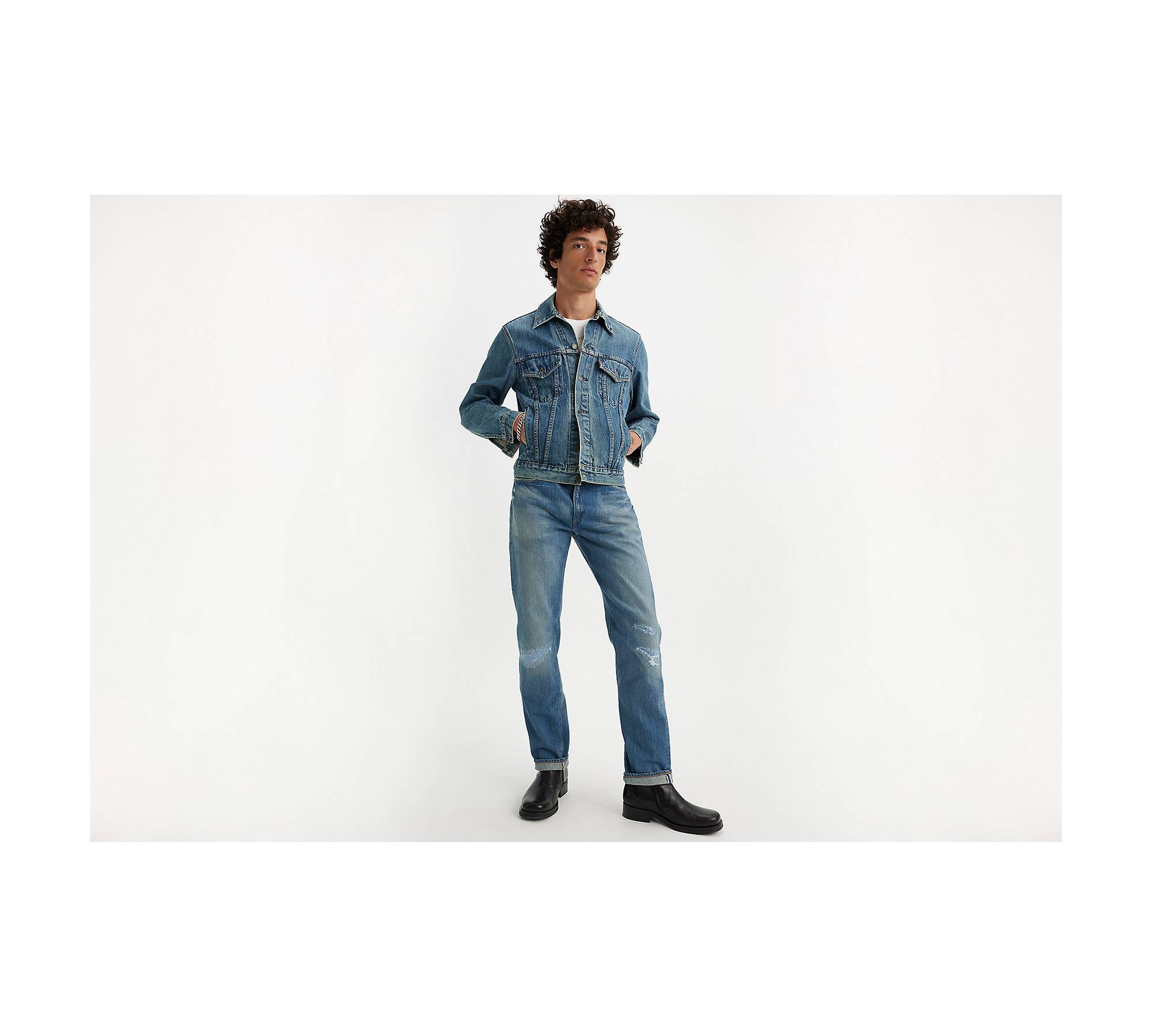 1954 501® Original Fit Selvedge Men's Jeans - Medium Wash