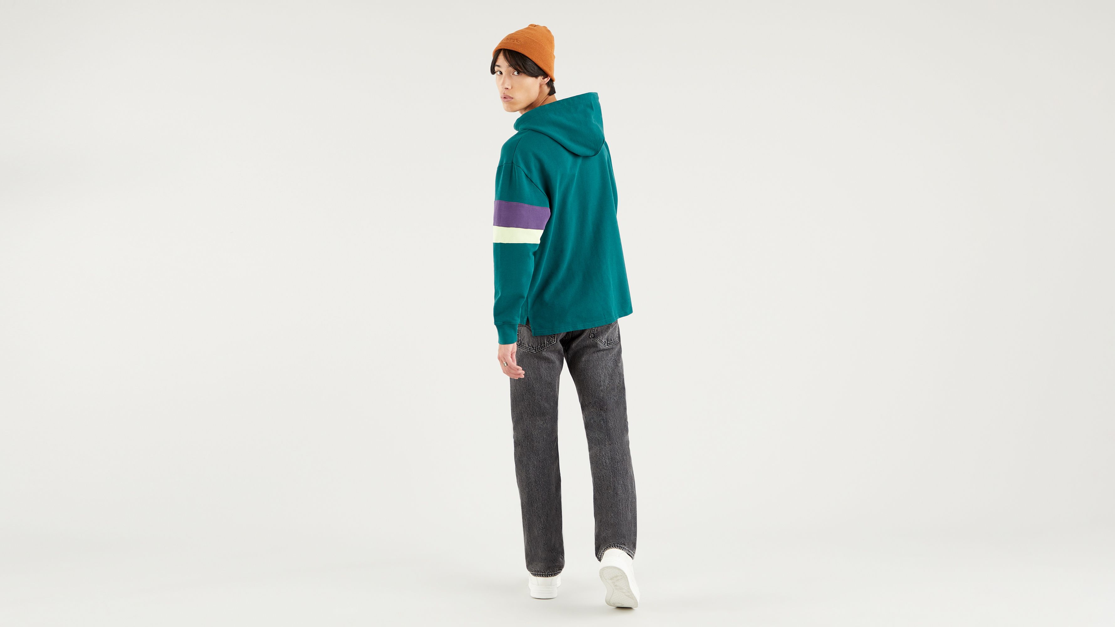 Blocked Open Hem Hoodie 2